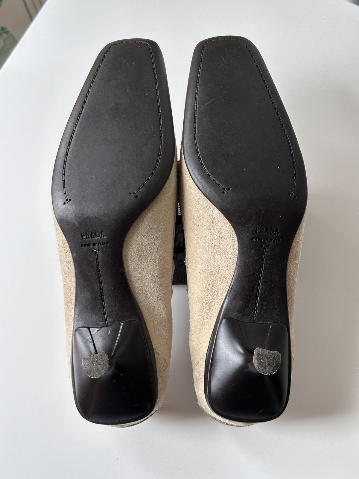 Miu Miu PRADA Kitten Heels Suede Bow Pointed Toe Size 37,5 / 7,5 Size US 7.5 / IT 37.5 - 10 Thumbnail