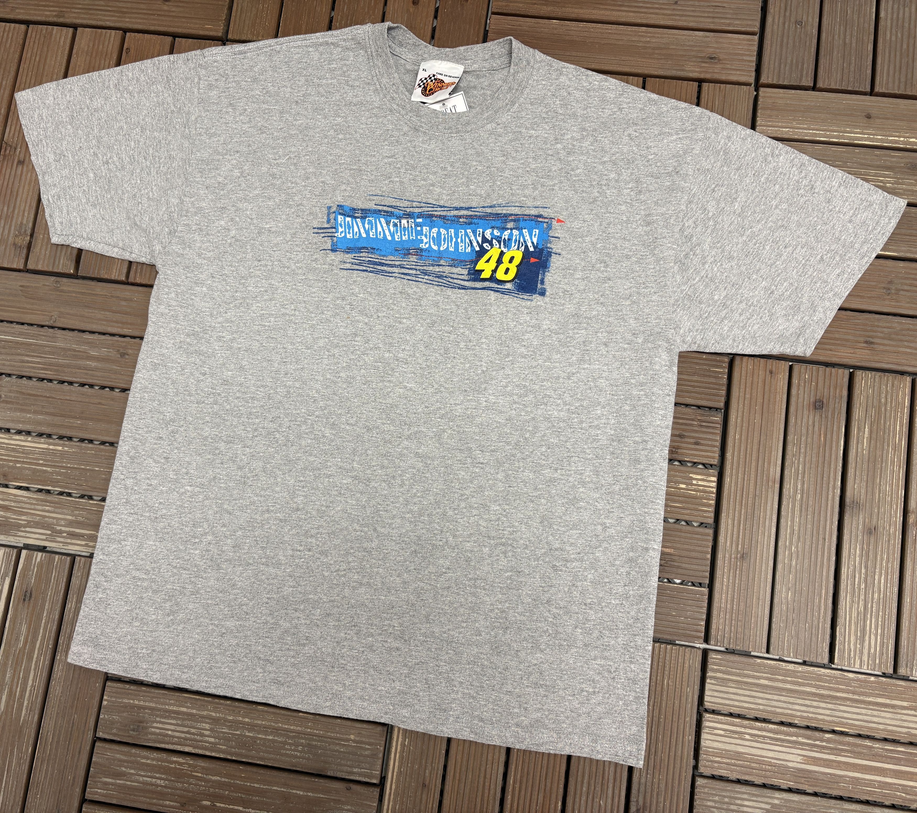 Vintage Jimmie Johnson Lowe's Racing NASCAR Vintage T-Shirt Tee Size US XL / EU 56 / 4 - 2 Thumbnail