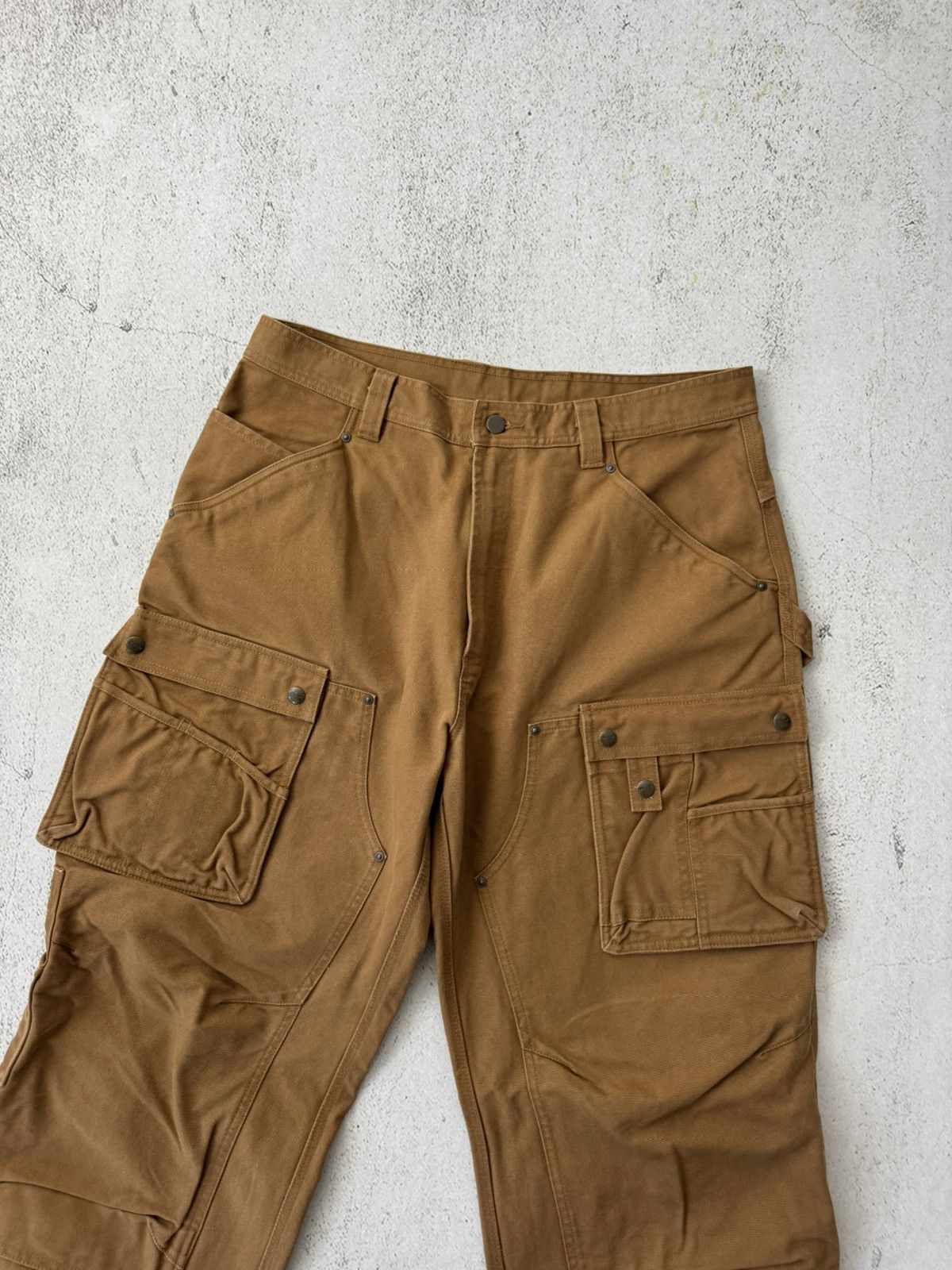 Carhartt × Vintage Carhartt Double Knee Cargo Pocket Work Pants Size US 36 / EU 52 - 8 Thumbnail