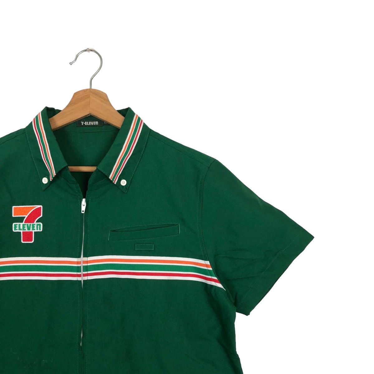 Japanese Brand 🔥RARE VINTAGE WORK JACKET 7 - ELEVEN BIG LOGO Size US M / EU 48-50 / 2 - 5 Thumbnail