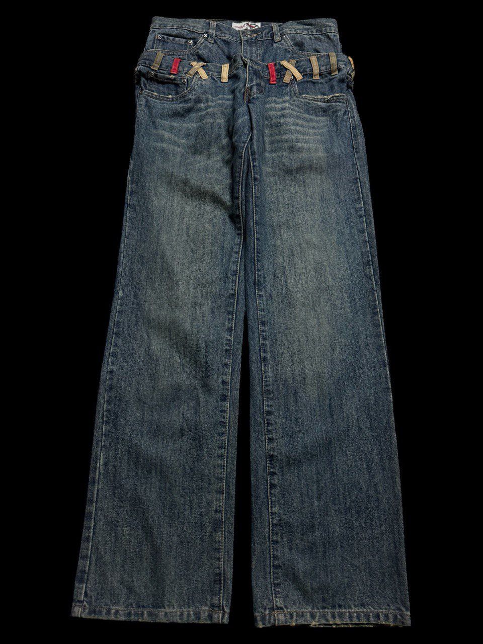 PPFM DOUBLE WAIST 90s Jungle Storm 🇯🇵 Mudwash Distressed Insane Size US 31 - 1 Thumbnail