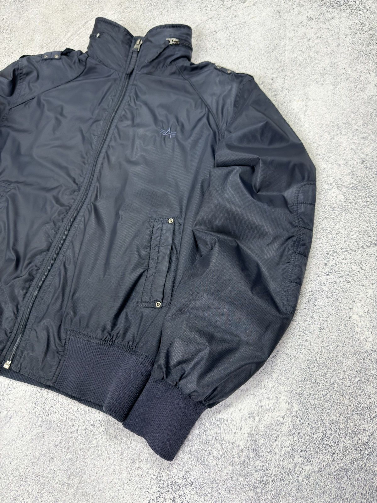 Alpha Industries Alpha Industries Ripstop Flight Jacket Navy Blue Bomber Size US XL / EU 56 / 4 - 3 Thumbnail