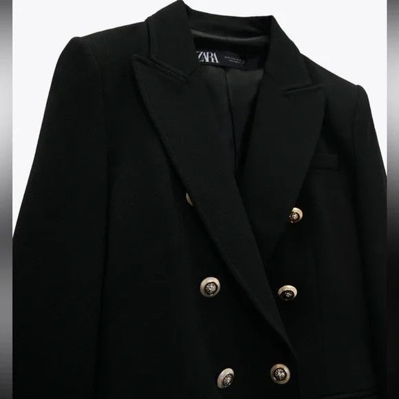 Zara Zara Double Breasted Blazer with Gold Buttons. Size M Size M / US 6-8 / IT 42-44 - 5 Thumbnail