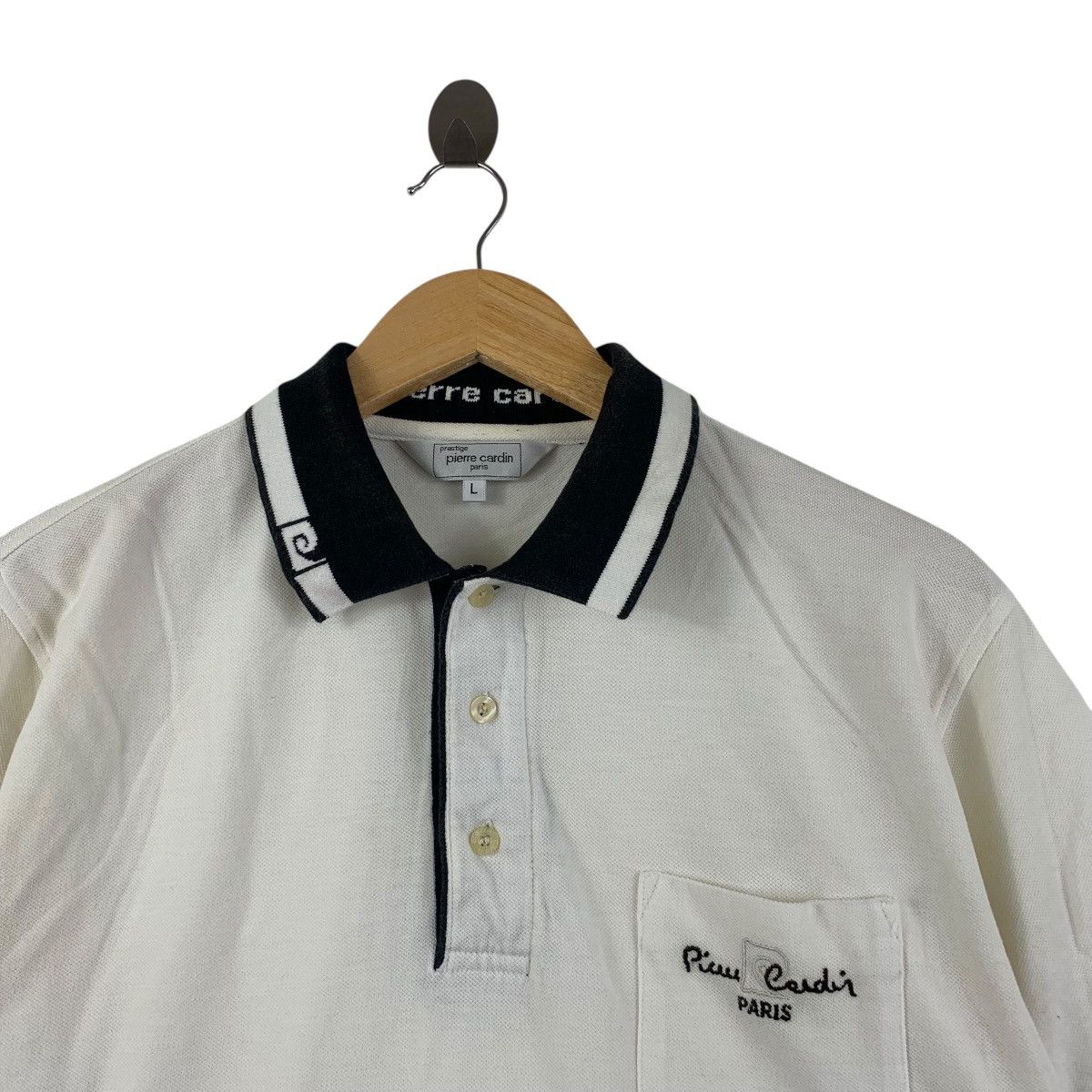 Pierre Cardin Vintage PIERRE CARDIN PARIS Embroidered Polo Tee Shirt Top Size US L / EU 52-54 / 3 - 4 Thumbnail