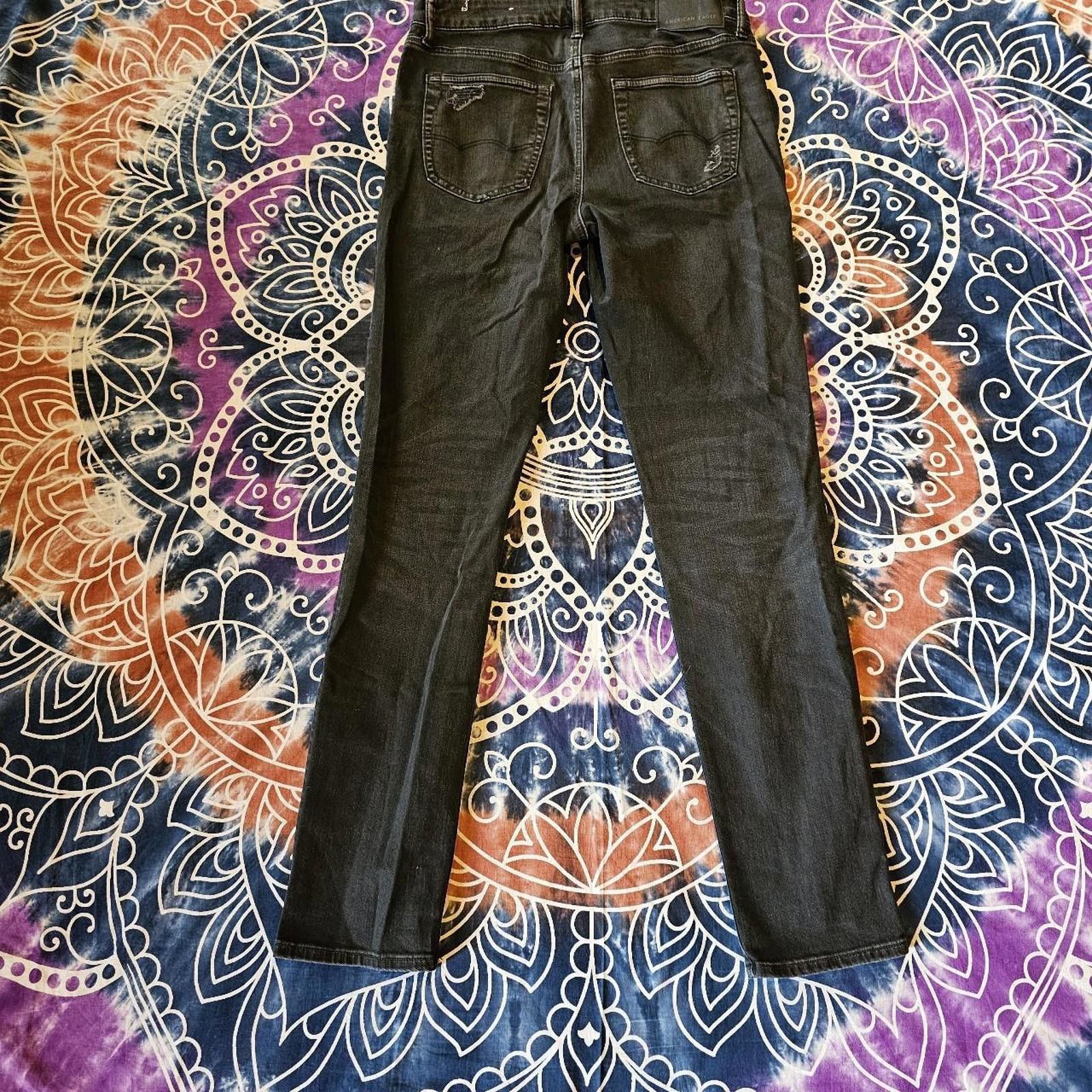American Eagle Outfitters American Eagle Outfitters Men's Distressed Black Jeans Size US 32 / EU 48 - 8 Thumbnail