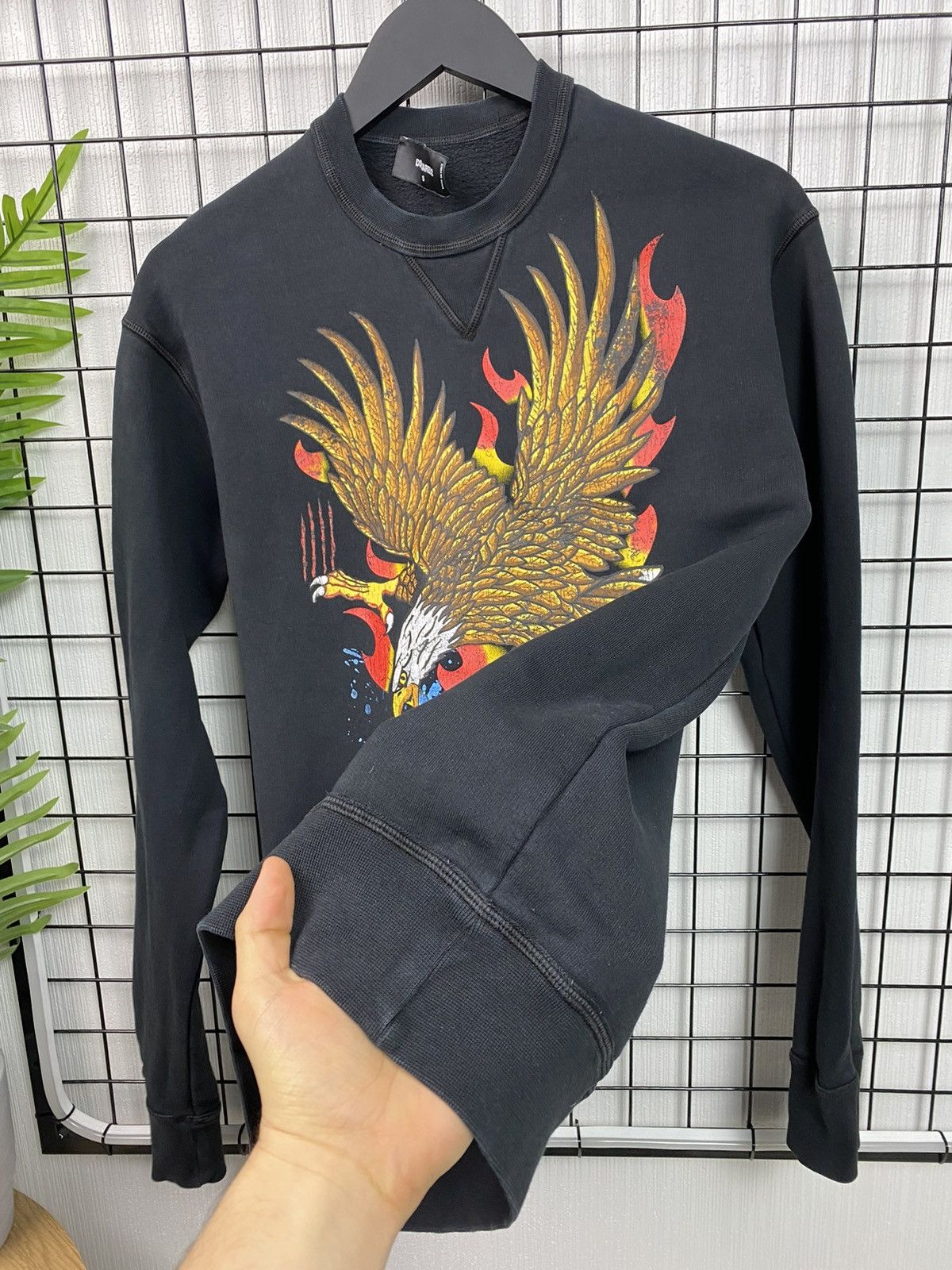 Dsquared2 Dsquared2 Big Logo Eagle Sweatshirt Luxury Men Black S size Size US S / EU 44-46 / 1 - 8 Thumbnail