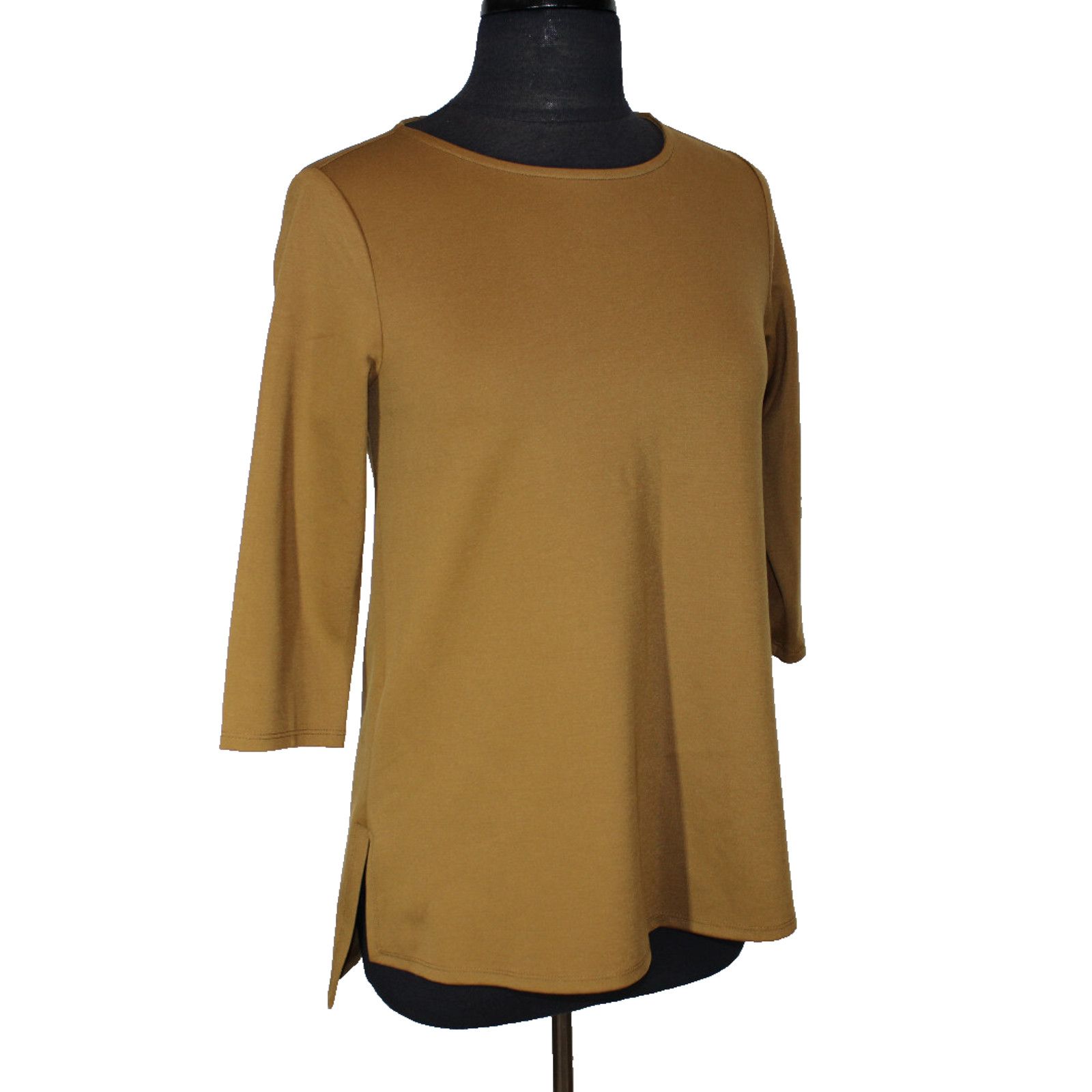 Eileen Fisher A5 New EILEEN FISHER Flex Ponte Bateau Neck Top Sweater XXS Size XXS / US 00 / IT 34 - 4 Thumbnail