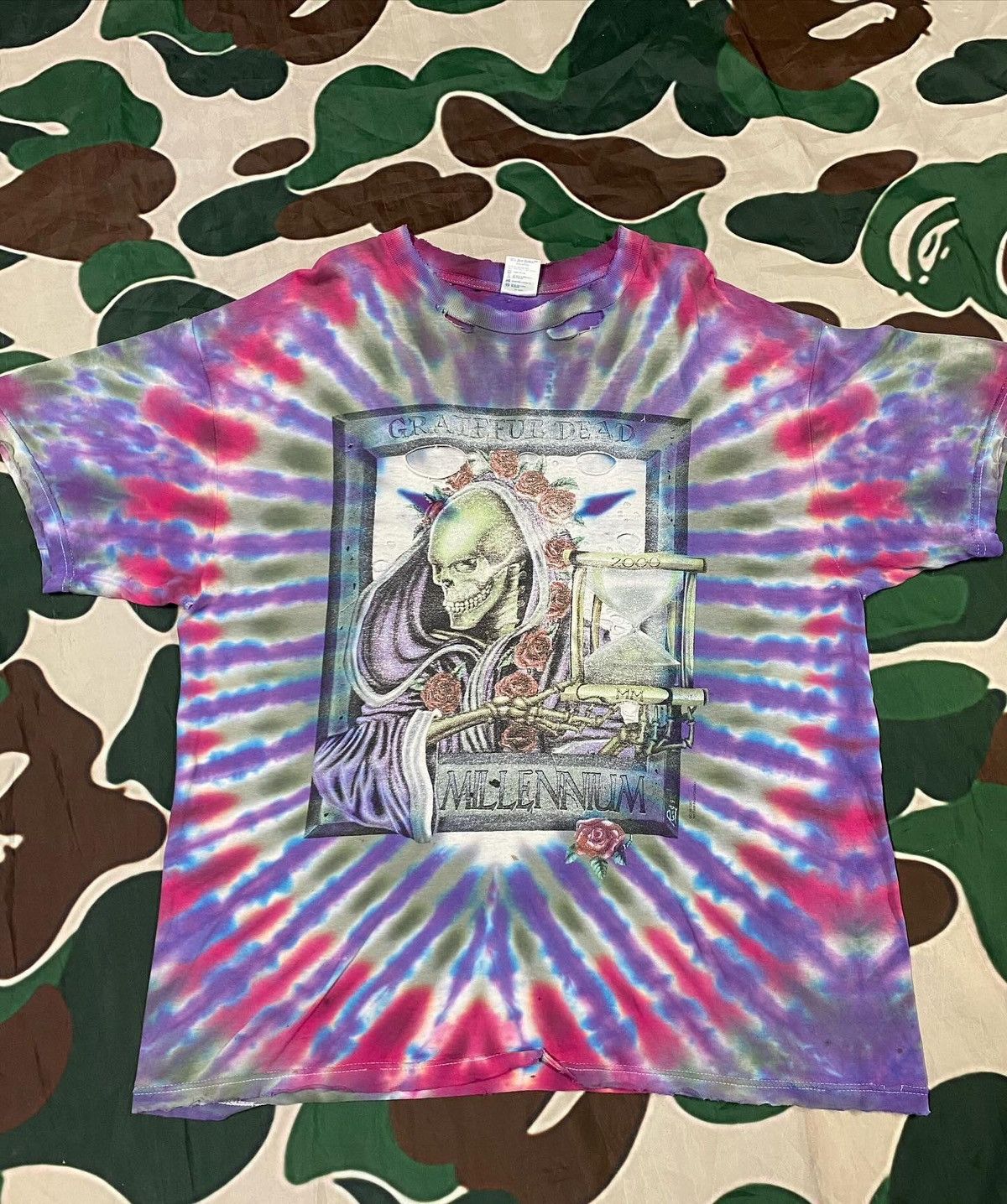 90’s Vintage Grateful Dead Tiedye Band Tee Shirt XLarge