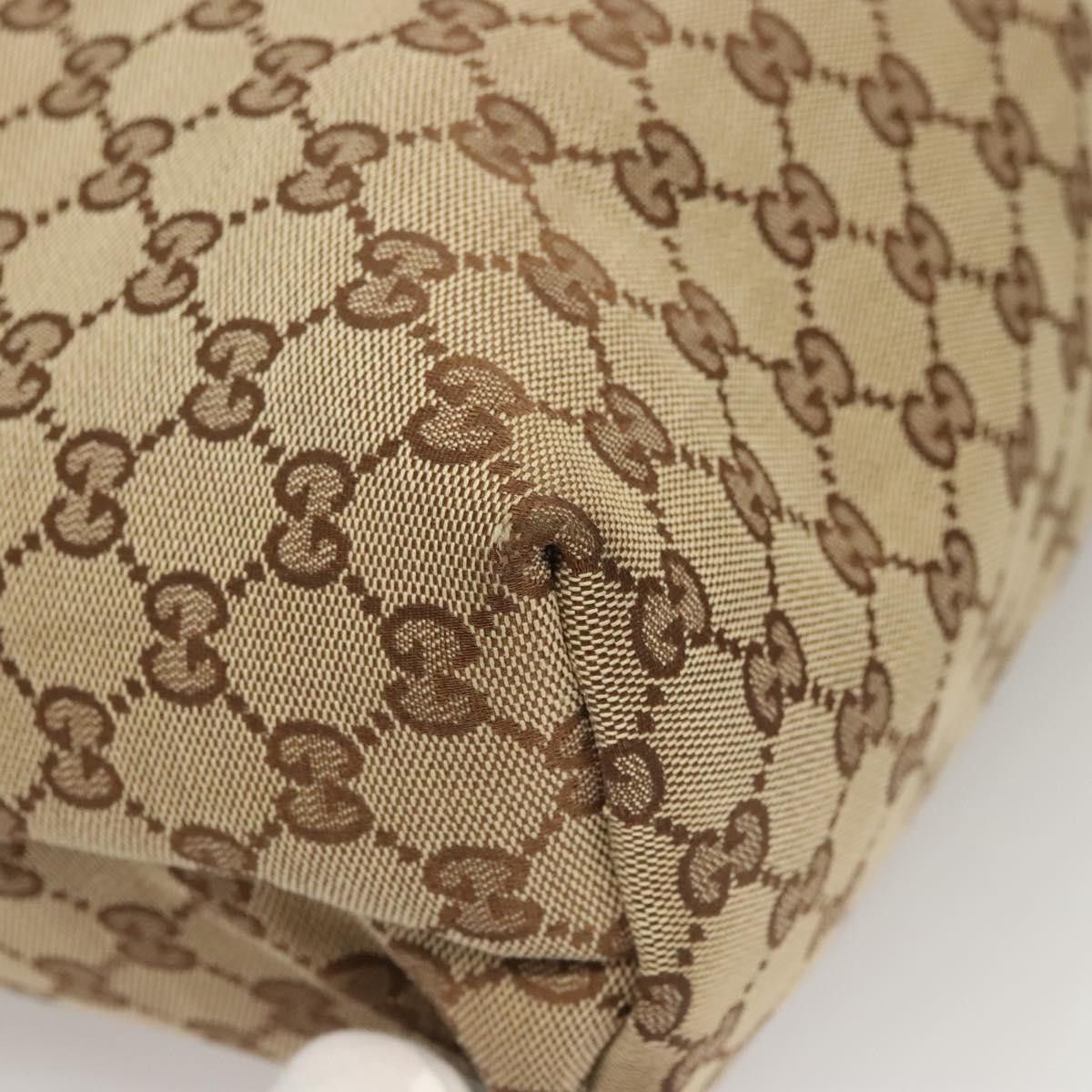 Gucci GUCCI GG Canvas Web Sherry Line Shoulder Bag Beige Green Red Size ONE SIZE - 10 Thumbnail
