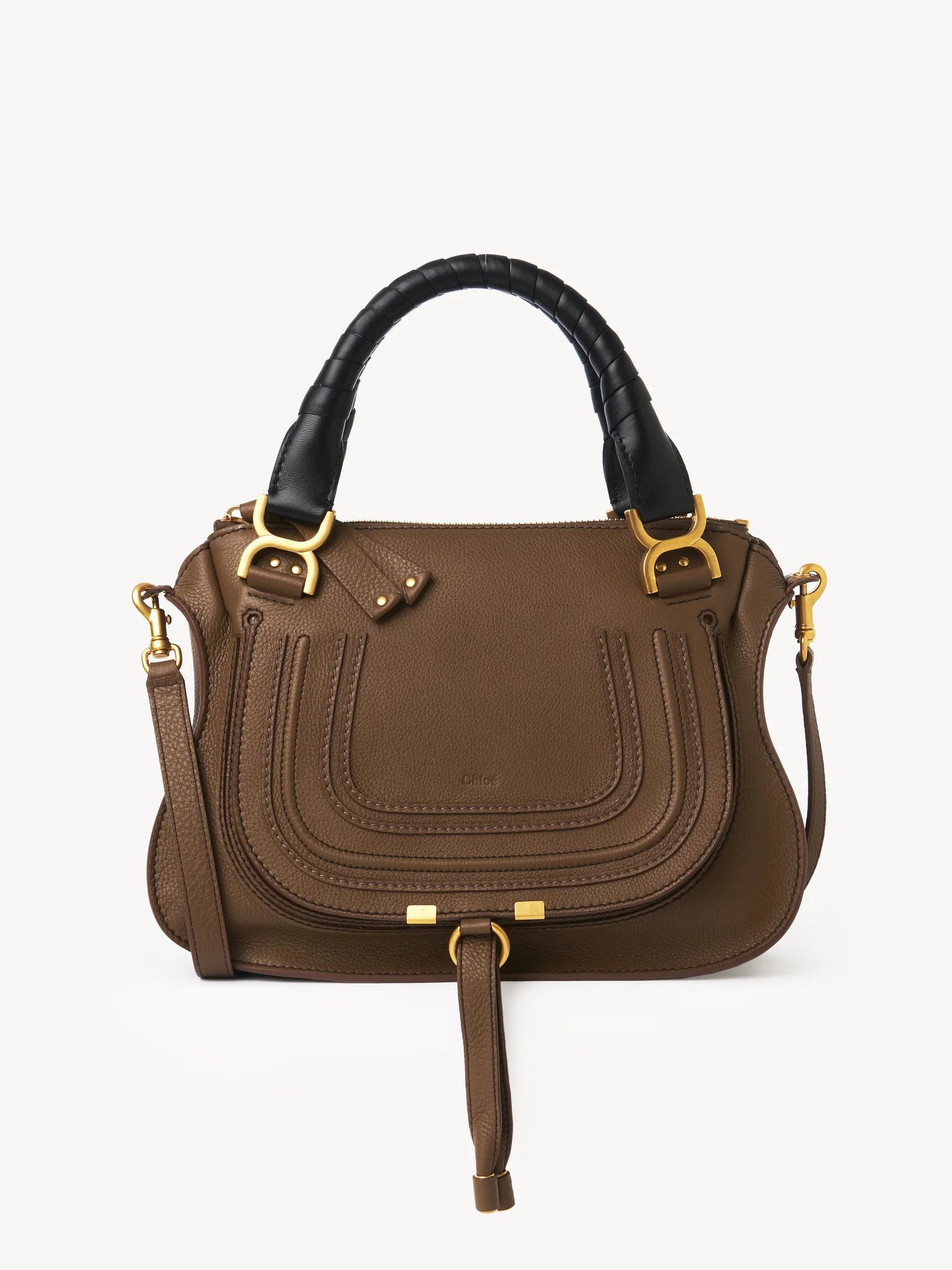 Chloe o1loc1c1024 Size: OS / Marcie Small Carry in Palm Brown Size ONE SIZE - 1 Thumbnail