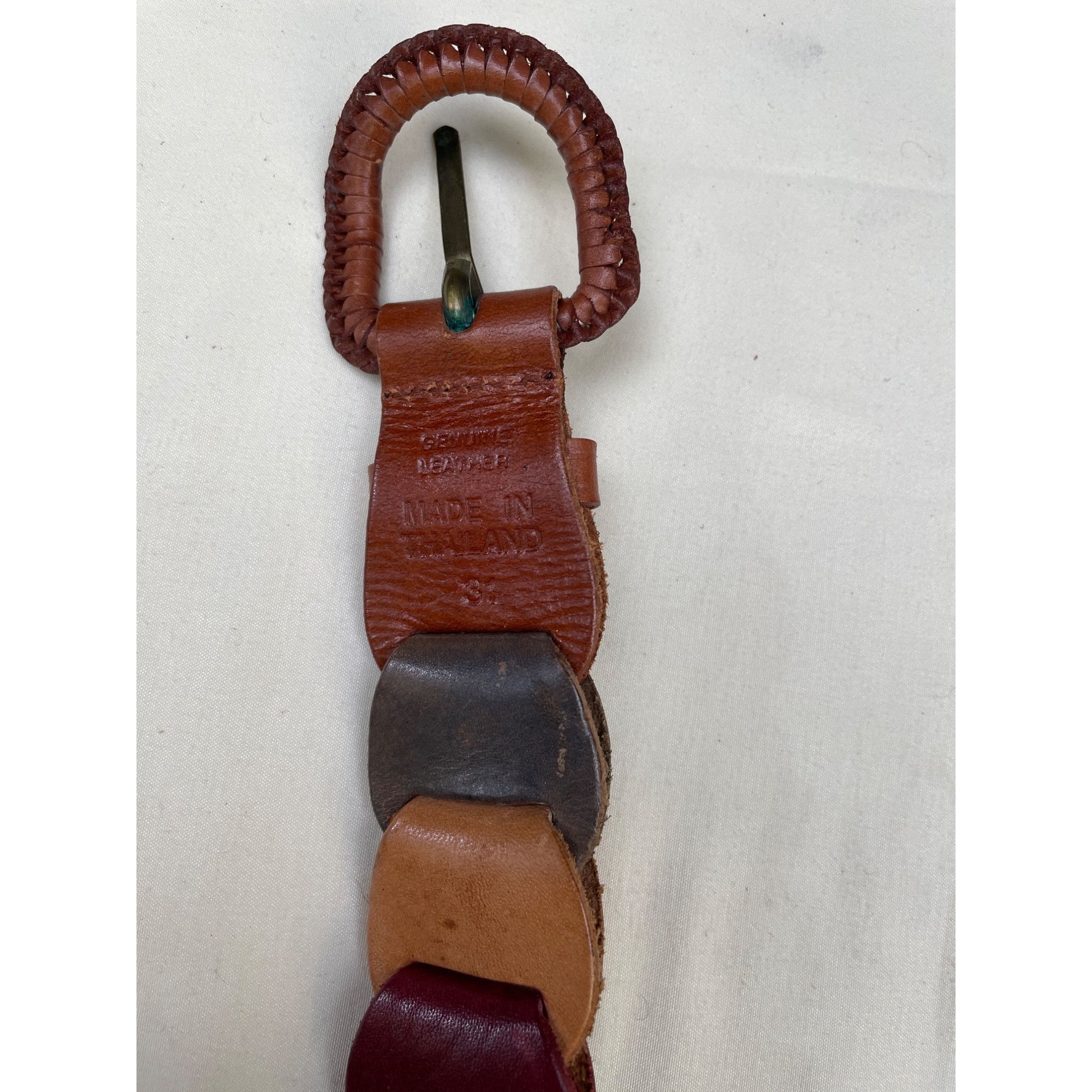 Other Women's Genuine Linked Leather Multicolor Belt Size Small SK Size ONE SIZE - 6 Thumbnail