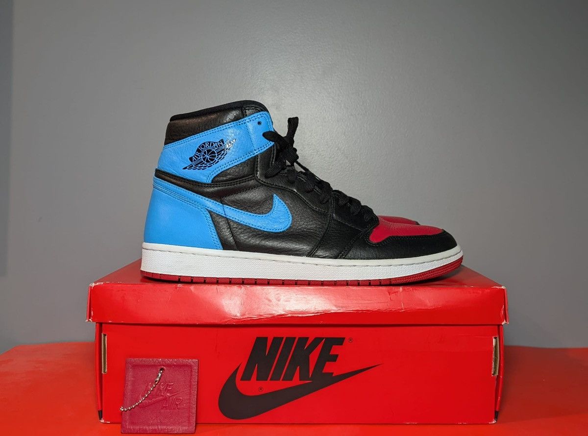 Size 12.5W/11M - Jordan 1 High OG UNC To Chicago Footwear