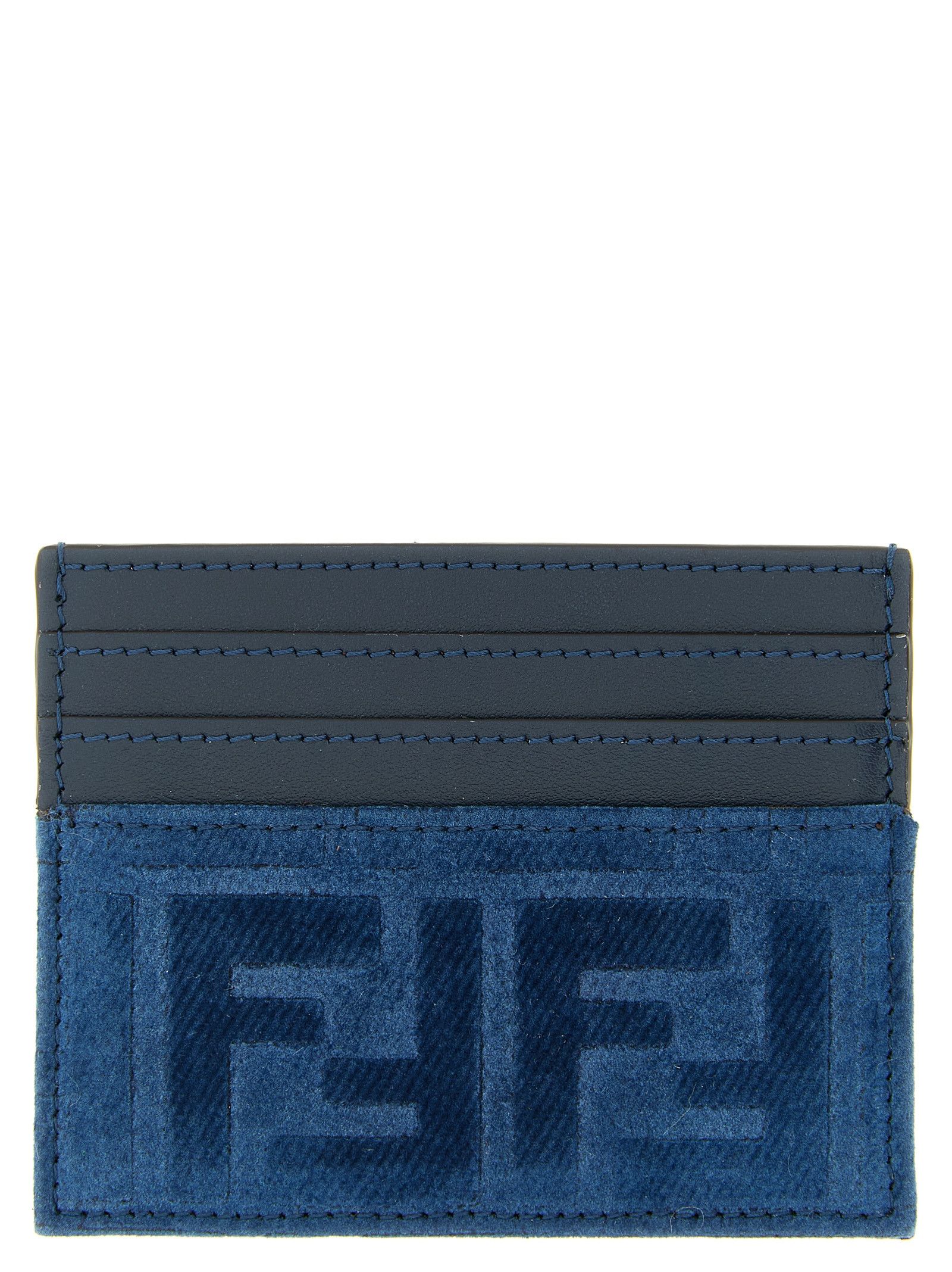 Fendi FF denim card holder Size ONE SIZE - 1 Thumbnail