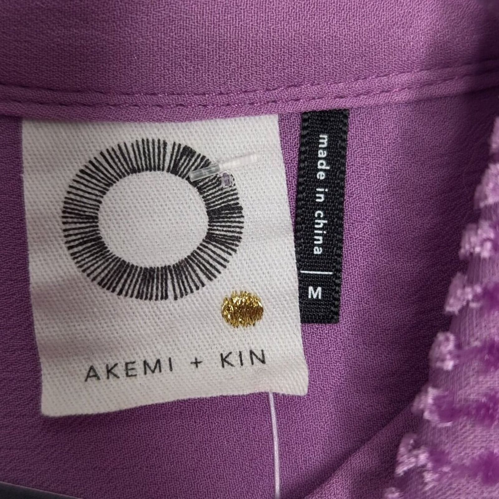 Anthropologie Anthropologie Akemi Kin Orchid Purple Velvet Striped Duster Size M / US 6-8 / IT 42-44 - 3 Thumbnail