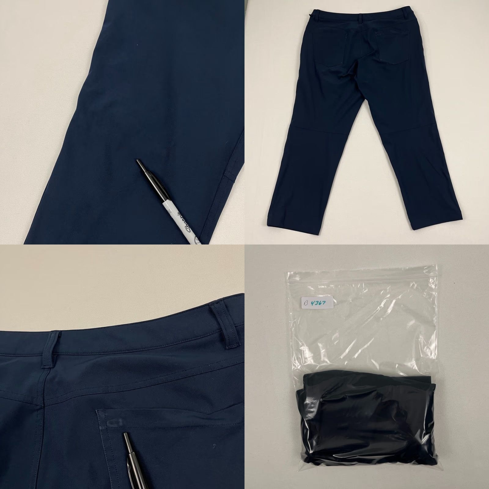 Lululemon Lululemon ABC Pants Mens 36 x 27 Blue Chino Slim Straight 5-Pocket Pockets Breathable Easy Care Size US 36 / EU 52 - 8 Thumbnail