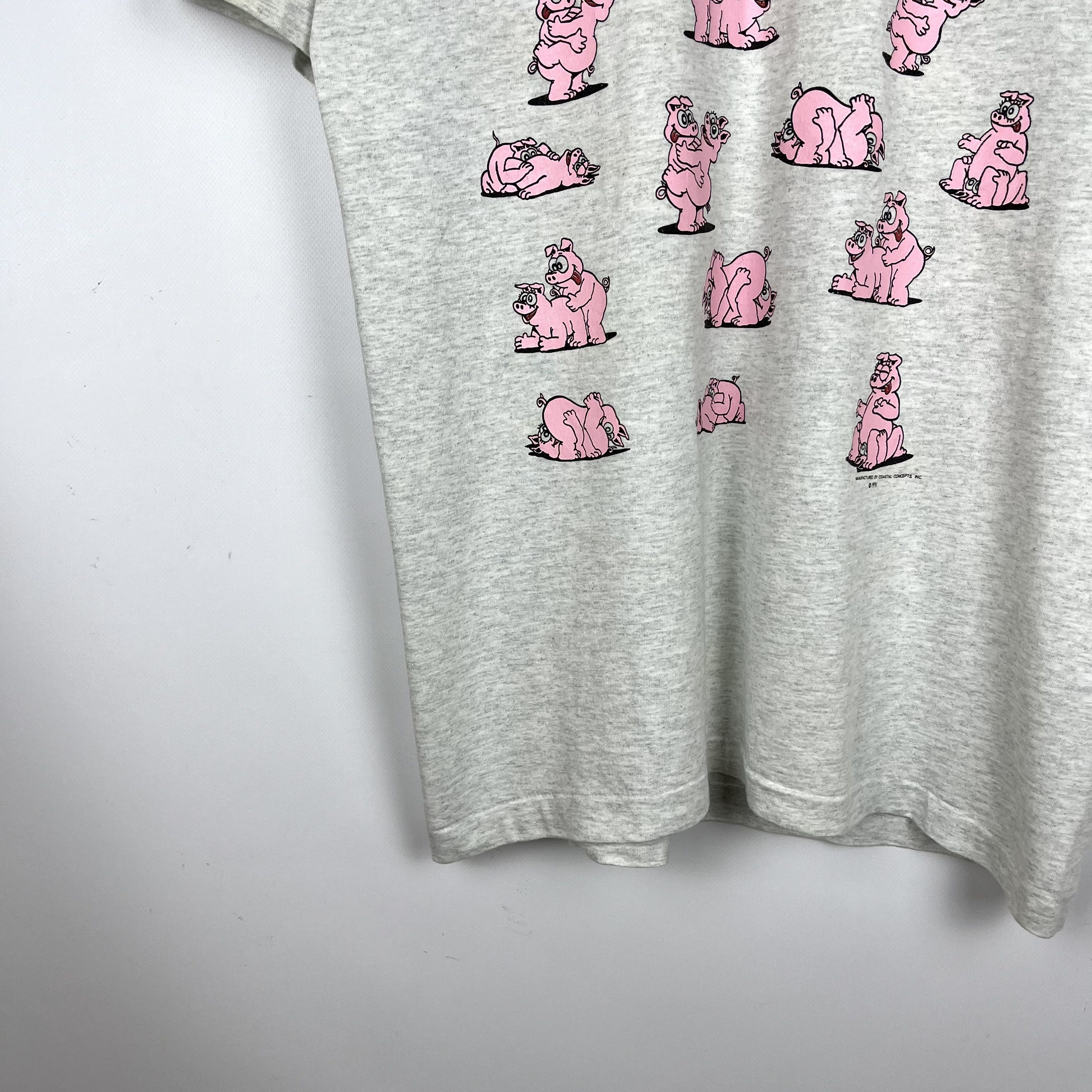 Vintage Vintage Pig Sex Vulgar Adult Humor T Shirt 1991 Size US XL / EU 56 / 4 - 4 Thumbnail