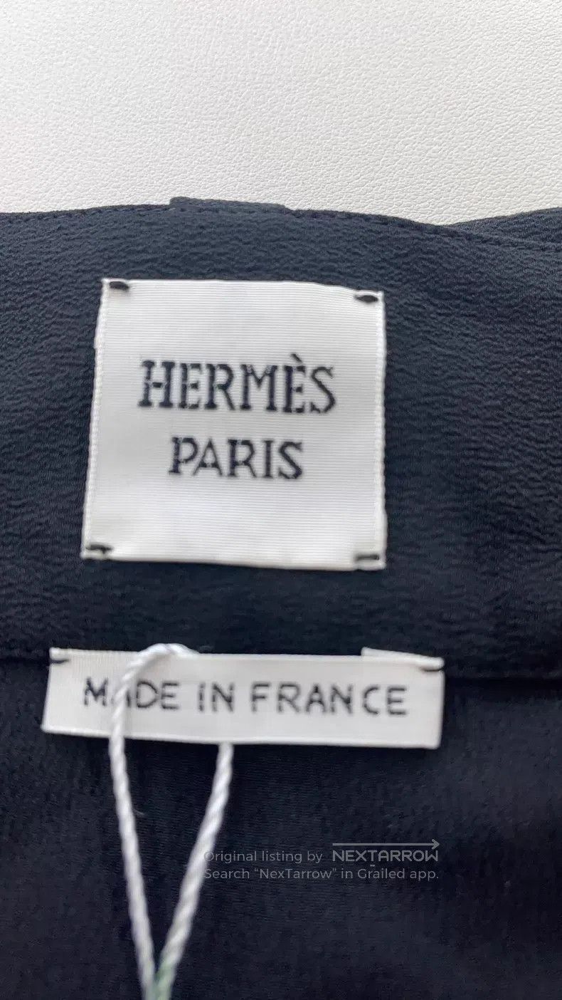 Hermes Hermes Black Mulberry Silk Women's Skirt Size 42" / US 20 - 3 Thumbnail