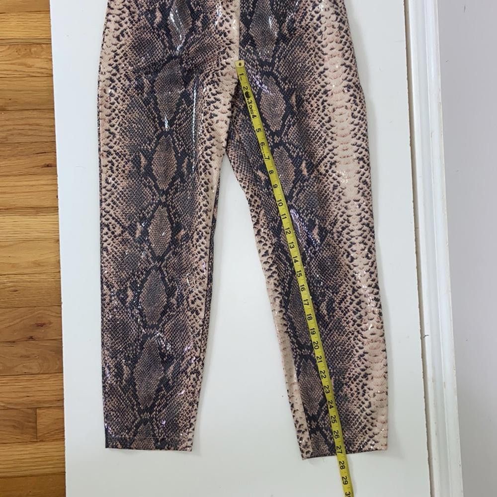 Designer Missguided l NWT High Waist Snakeskin Trouser Size 4P Size 27" / US 4 / IT 40 - 5 Thumbnail