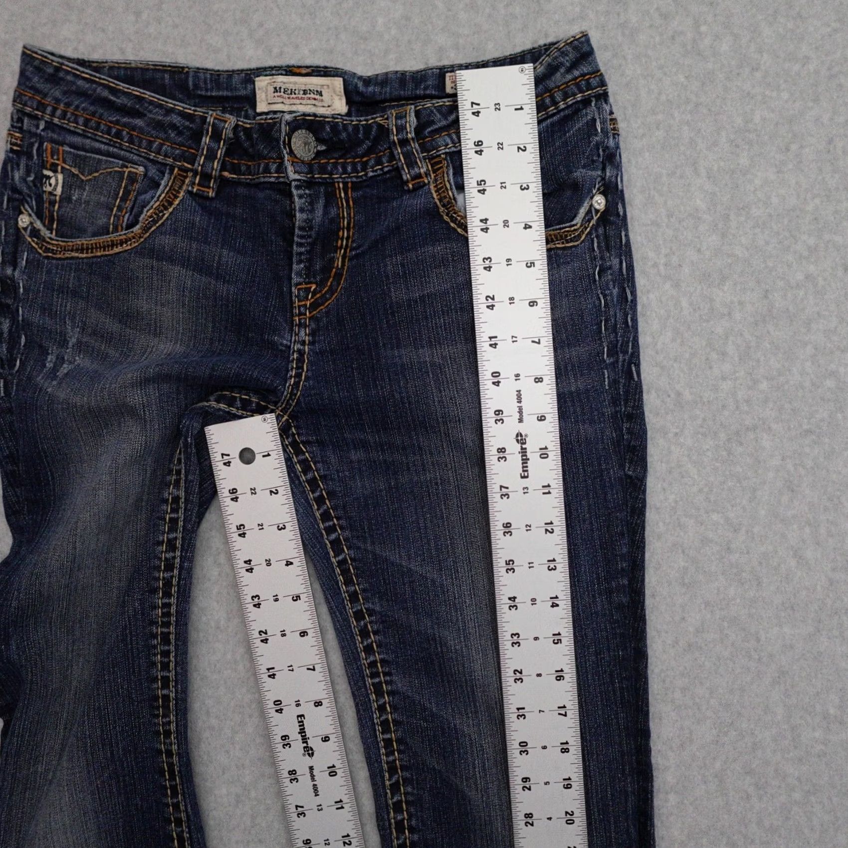 Vintage MEK DNM Jeans Womens Size 30 Distressed Bootcut Mid Rise Blue 30 MEK DNM Jeans Womens Size 30 Distressed Bootcut Mid Rise Blue Size 30" / US 8 / IT 44 - 6 Thumbnail