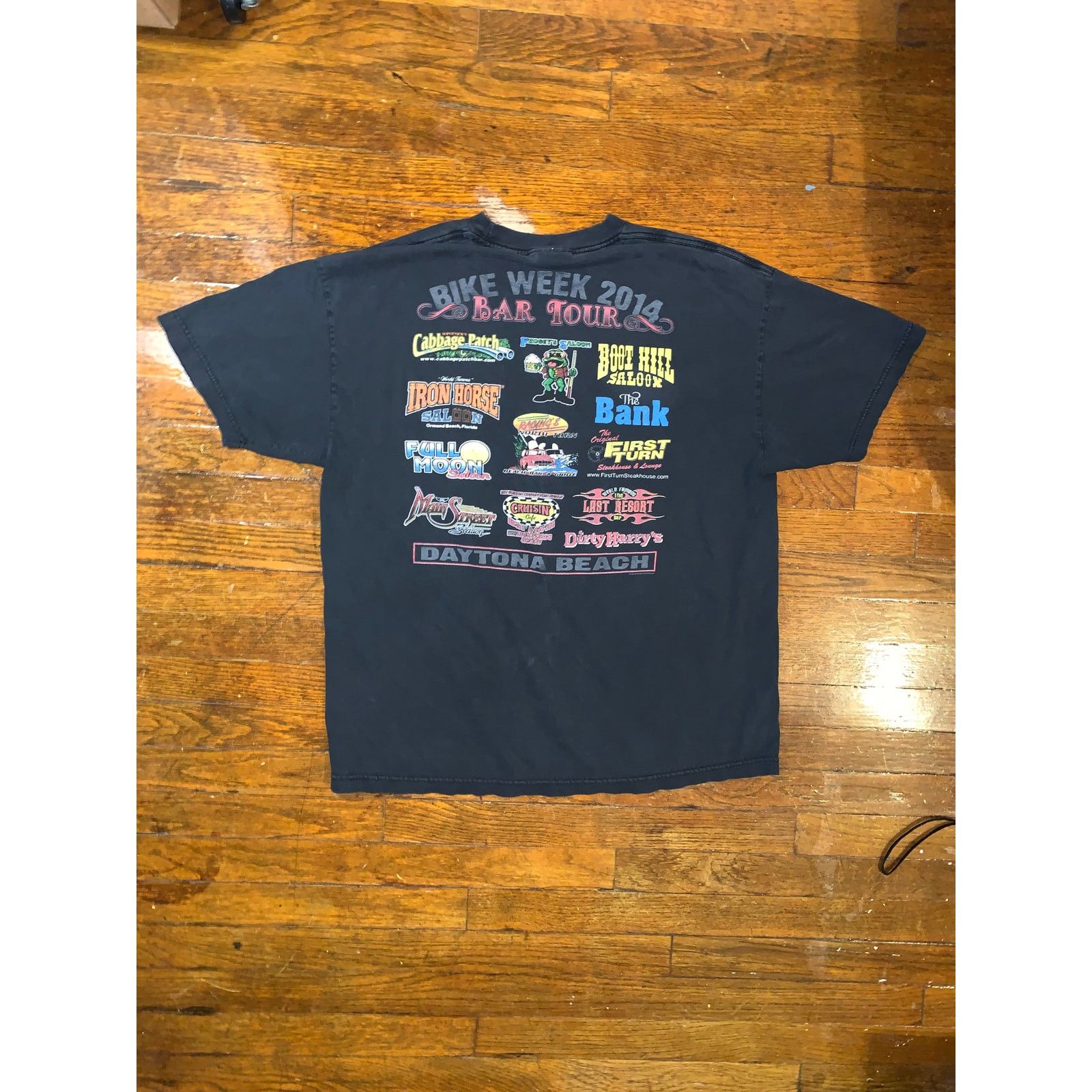 Daytona × Harley Davidson × Other Daytona Bike Week 2014 Bar Tour T Shirt XL Distressed Size US XL / EU 56 / 4 - 4 Thumbnail