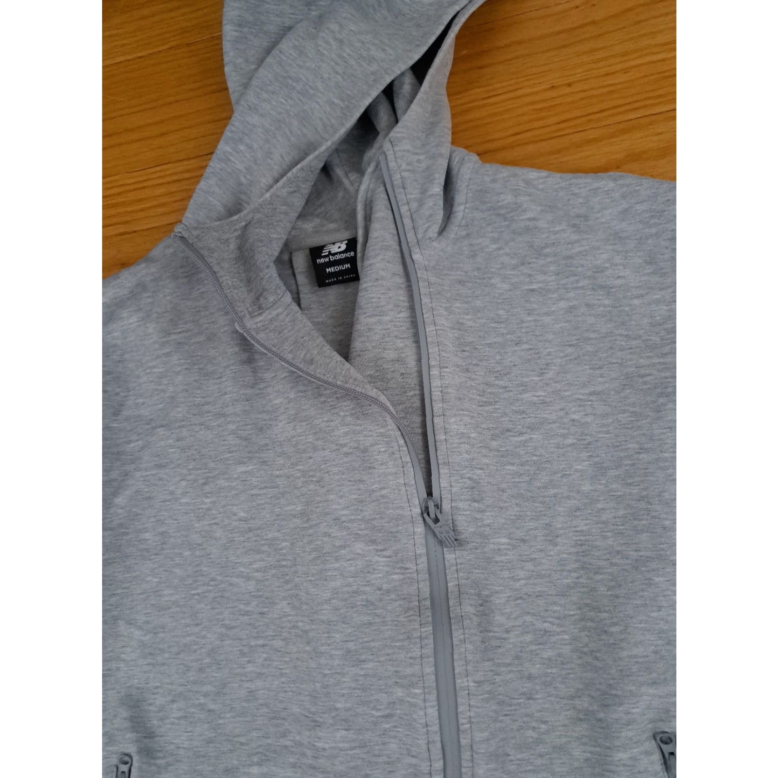 New Balance New Balance Woman Full Zip Sweatshirt M Gray Pockets Sports Outdoor Activewear Regular Women Size M / US 6-8 / IT 42-44 - 3 Thumbnail