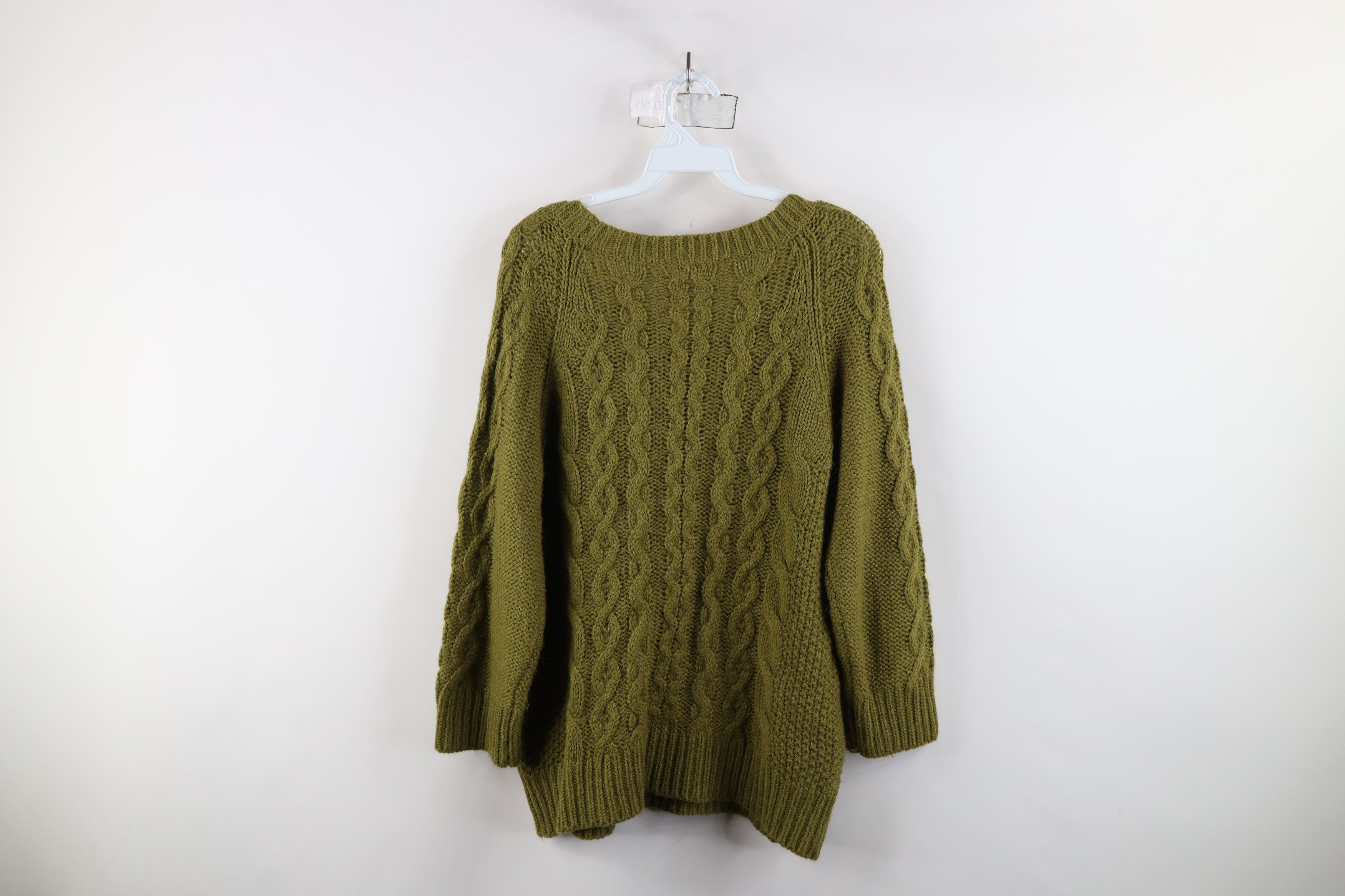 J.Crew × Vintage Vintage J Crew Blend Chunky Cable Knit Fisherman Sweater Size L / US 10 / IT 46 - 7 Thumbnail