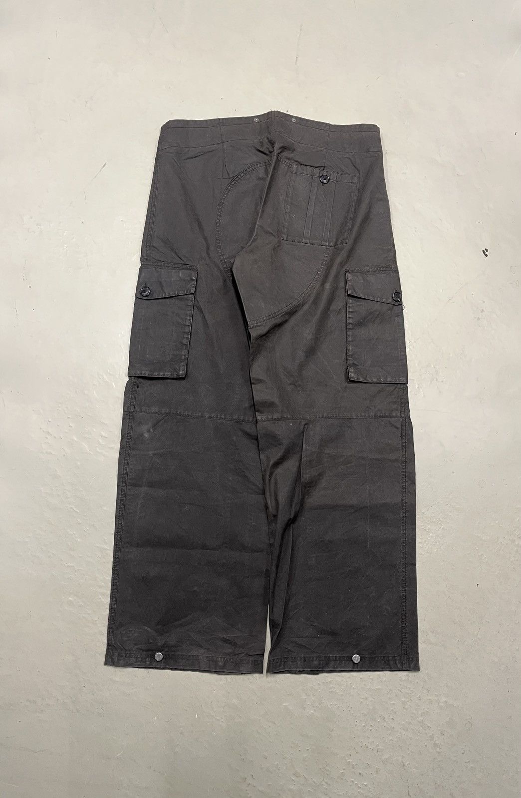 Prada Archive rare waxed vintage 90s cargo pocket pants Size US 32 / EU 48 - 10 Thumbnail