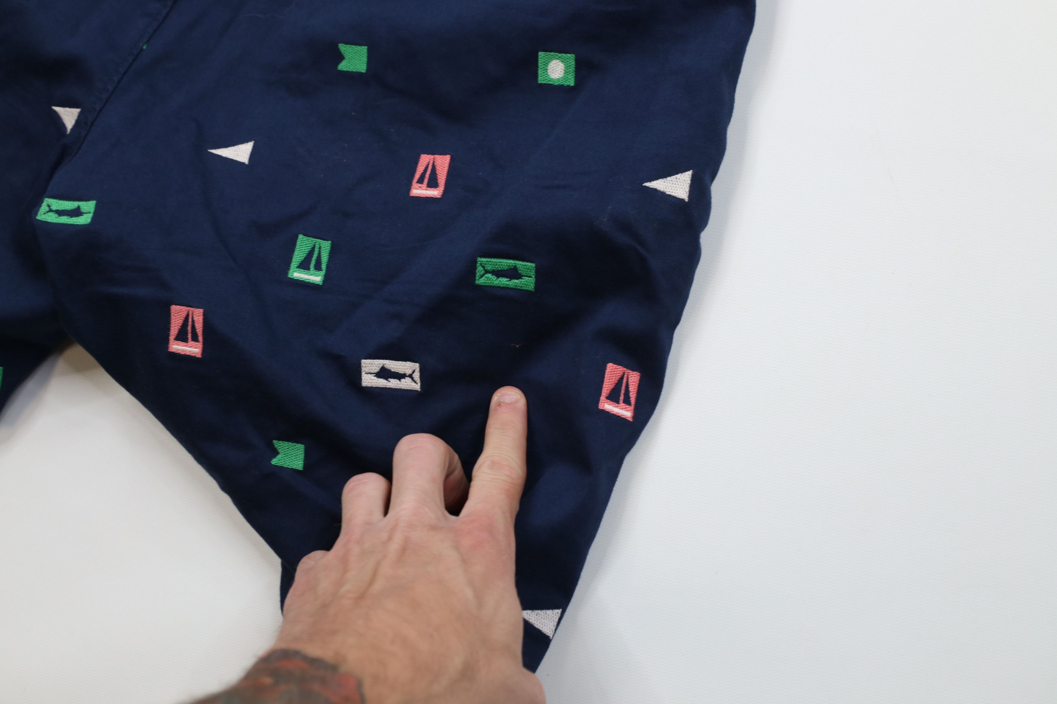 Columbia Columbia PFG Sailboat Fish All Over Print Chino Shorts Blue Size US 38 / EU 54 - 13 Thumbnail