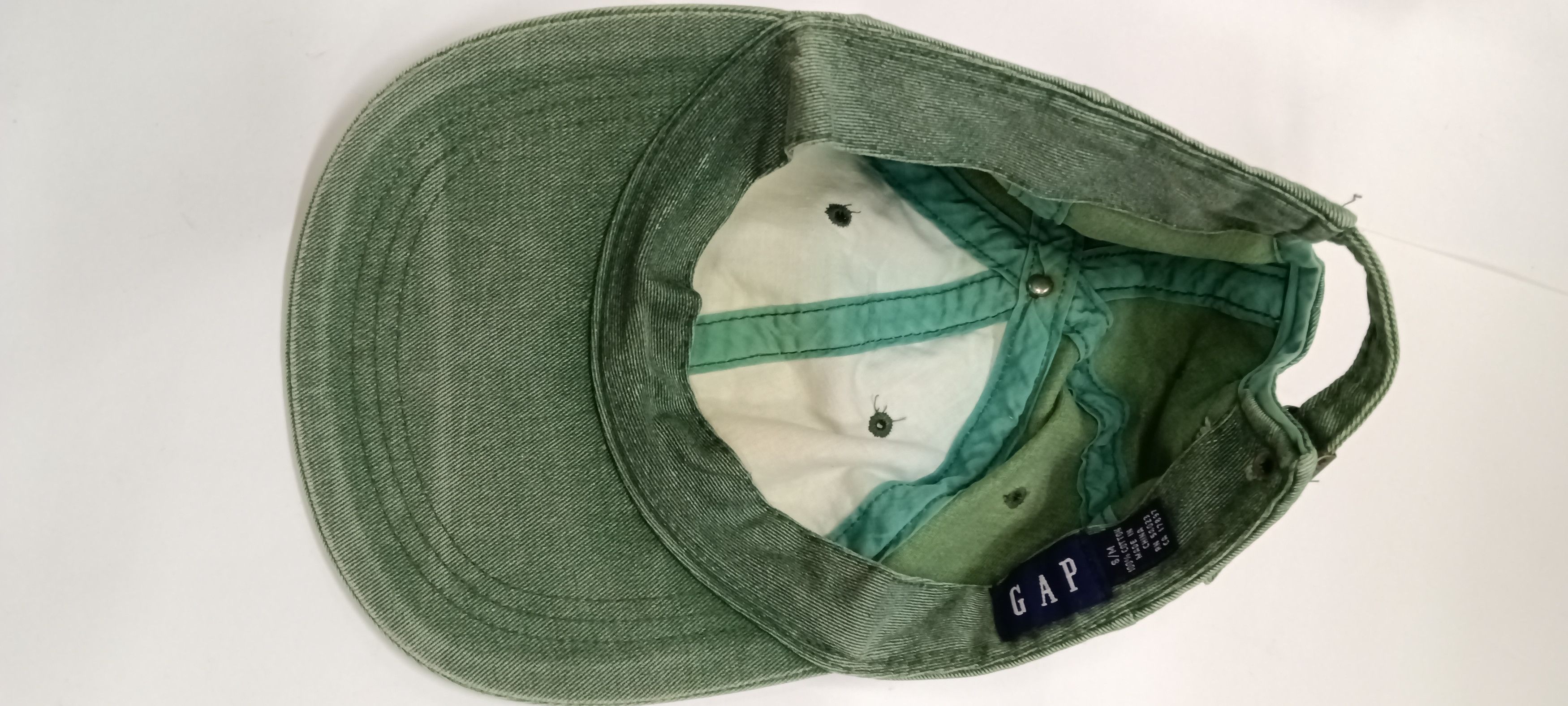 Gap × Vintage vintage GAP green denim camo worwear cap Size ONE SIZE - 4 Thumbnail
