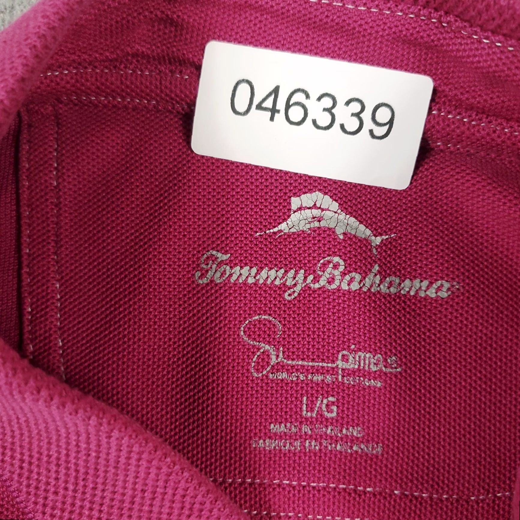 Tommy Bahama VINTAGE Tommy Bahama Polo Shirt Mens Large Magenta Marlin Casual Short Sleeve Polo Shirt L Purple Size US L / EU 52-54 / 3 - 8 Thumbnail