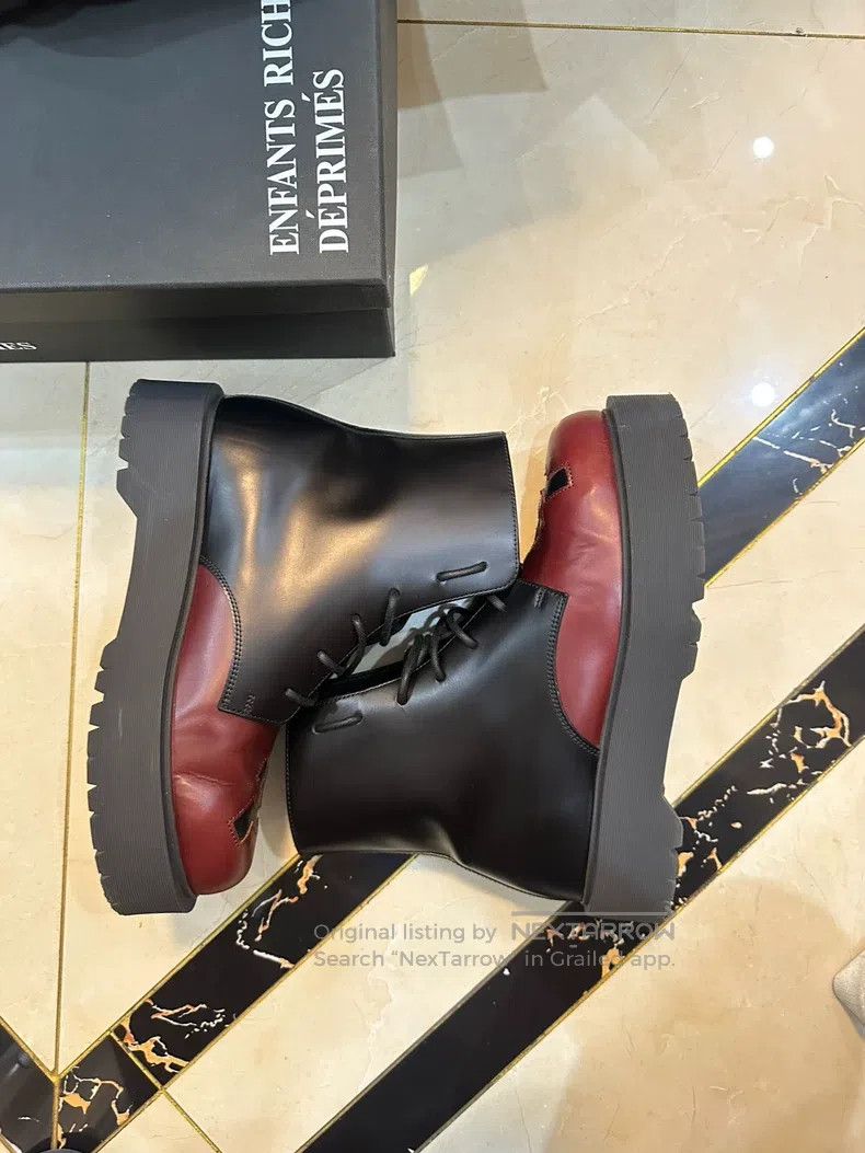 Enfants Riches Deprimes Enfants Riches Deprimes Black and red patchwork boots Size US 8 / EU 41 - 2 Thumbnail