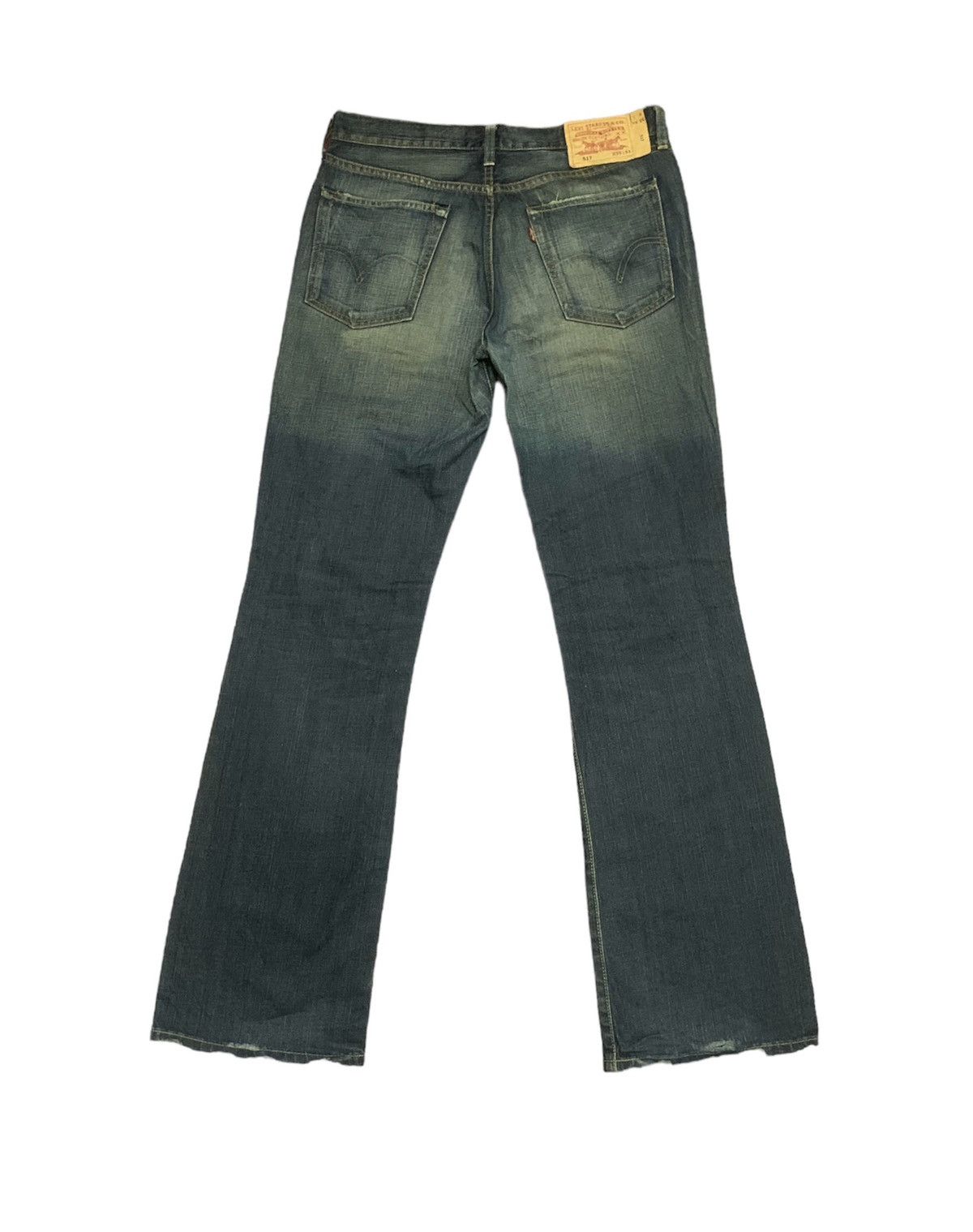 Levi's Vintage Levi’s 517 Flared Faded Wash Jeans Denim Size US 33 - 2 Thumbnail