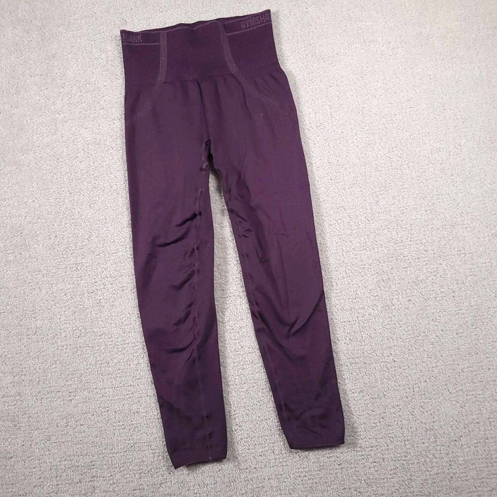Gymshark Gymshark Capri Leggings Womens XS Purple Compression Logo Seamless Yoga Athletic Size 26" / US 2 / IT 38 - 2 Thumbnail