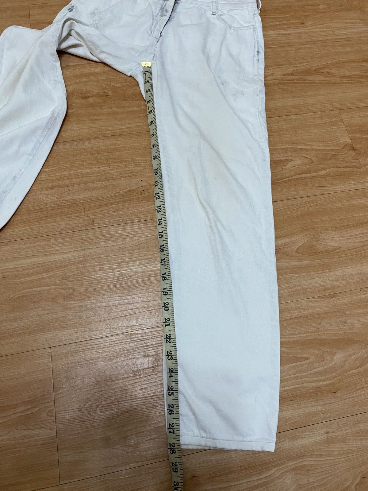 Maison Margiela Maison Margiela Distressed White Denim Jeans very rare Size US 29 - 16 Thumbnail