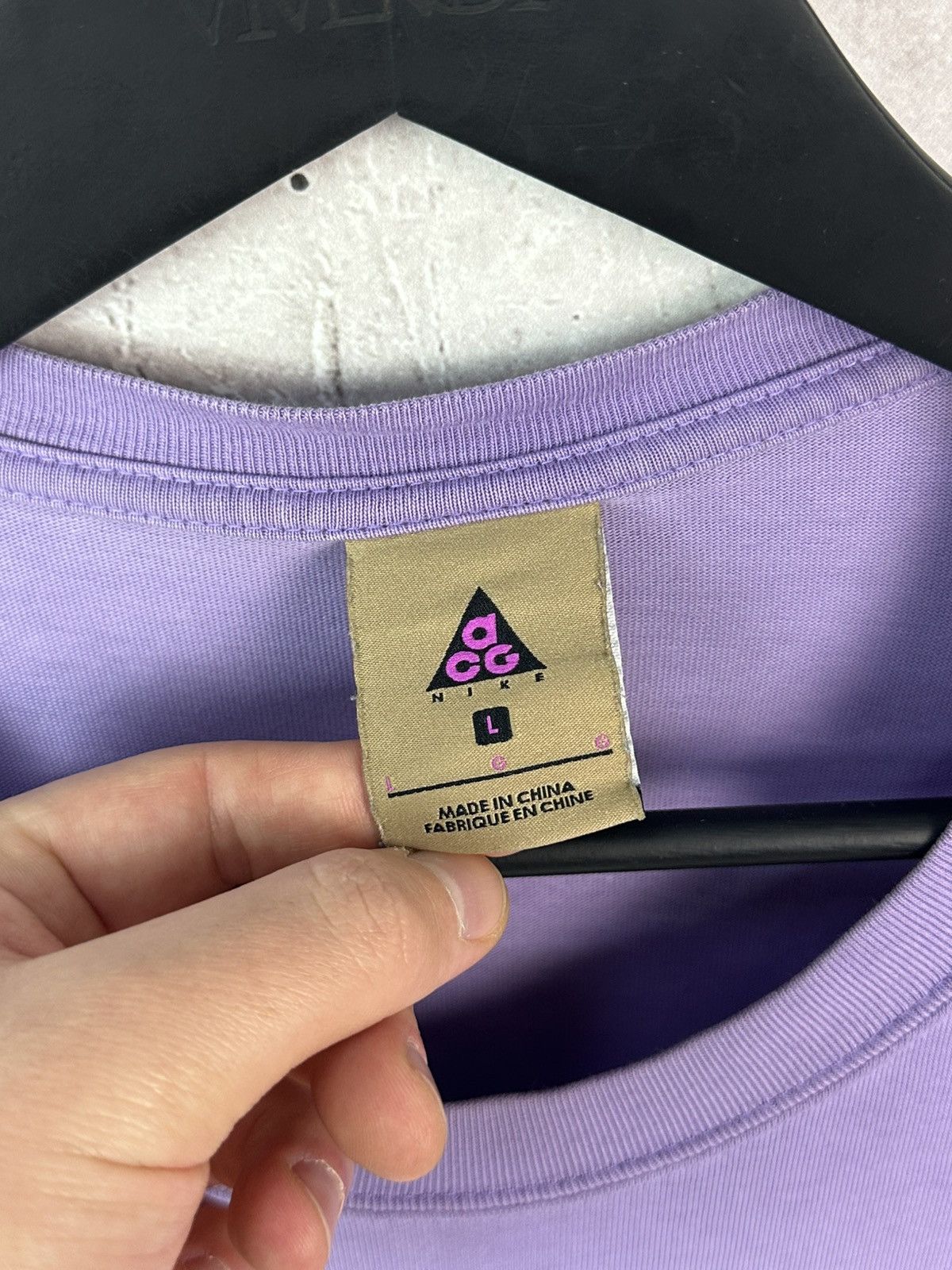 Nike ACG Nike ACG Purple Centre Logo Cotton Me’s Long Sleeve Size US L / EU 52-54 / 3 - 3 Thumbnail