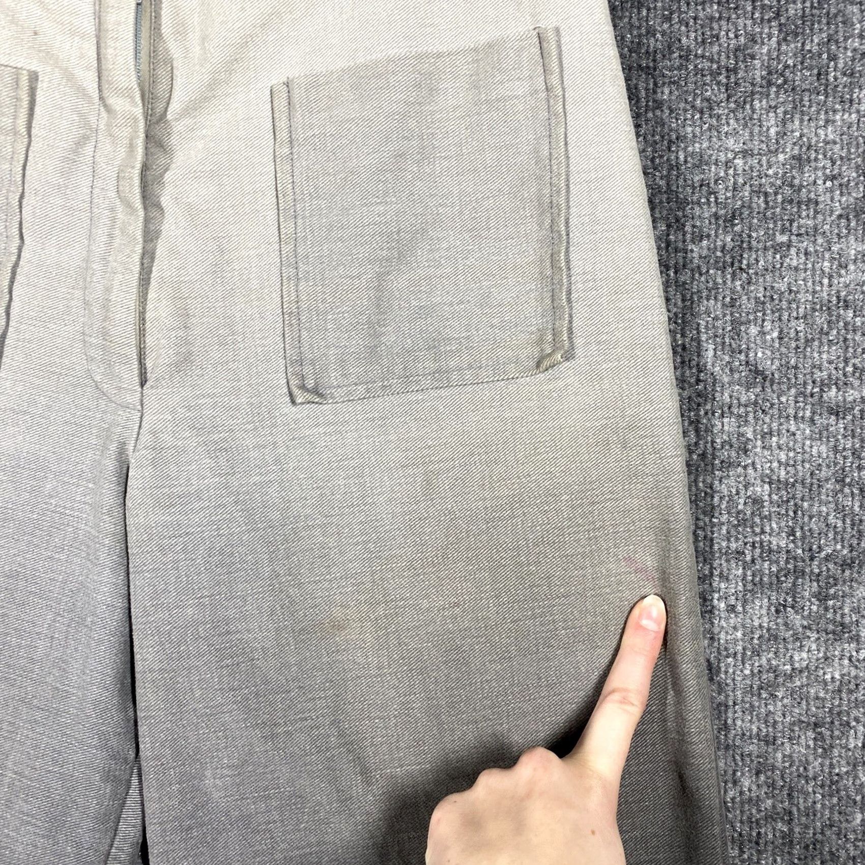 Vintage VINTAGE Womens Jeans Pants 10 Dip Dye Gradient Hippie Flare Brushed Cotton Flower 1970s Bell Bottoms Boho Embroidered Dark Wash Jeans Womens Size 32" / US 10 / IT 46 - 5 Thumbnail