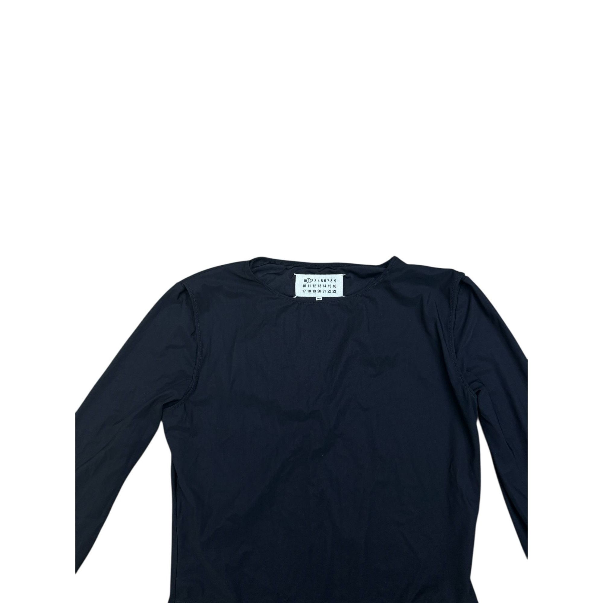 Maison Margiela 2016 Black 4-Stitches Convertible Bodysuit Size L / US 10 / IT 46 - 2 Thumbnail