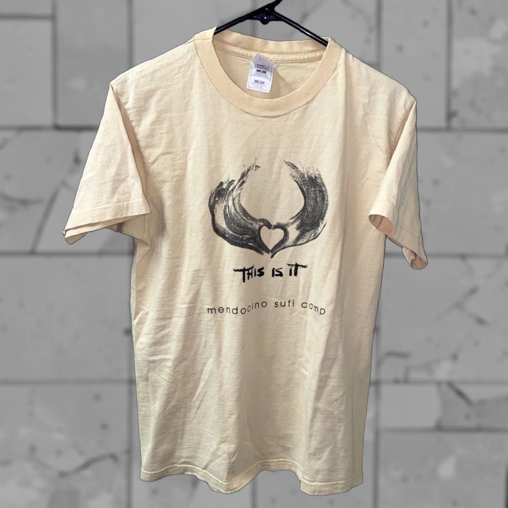 Fruit Of The Loom VINTAGE Fruit of the Loom Women’s Casual Short Sleeve T-Shirt Size M Beige 90s Size M / US 6-8 / IT 42-44 - 1 Thumbnail
