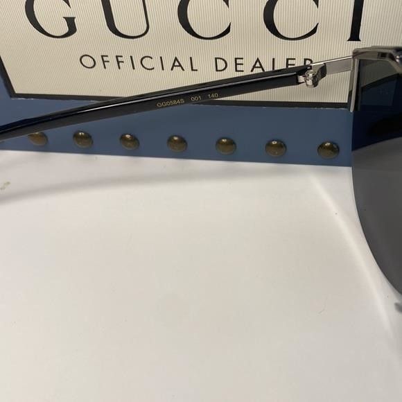 Gucci New - GUCCI Metal Rimless Square Sunglasses GG0291S Black Go Size ONE SIZE - 5 Thumbnail