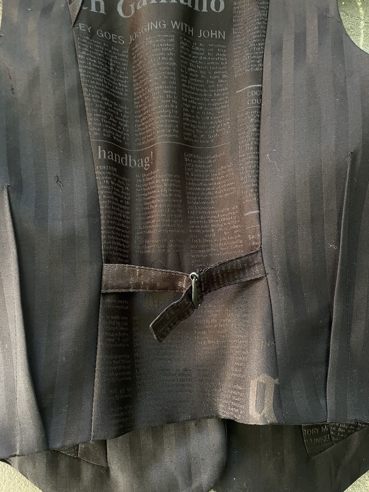 John Galliano Vintage Galliano by John Galliano Seditionaries Vest Wool Size XS / US 0-2 / IT 36-38 - 6 Thumbnail