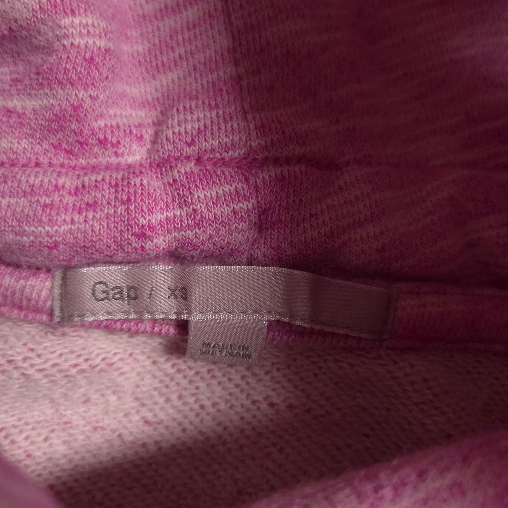 Gap Gap Sweatshirt Womens XS Pink Cowl Neck Fleece Pullover Raglan Stretch Top Size XS / US 0-2 / IT 36-38 - 5 Thumbnail