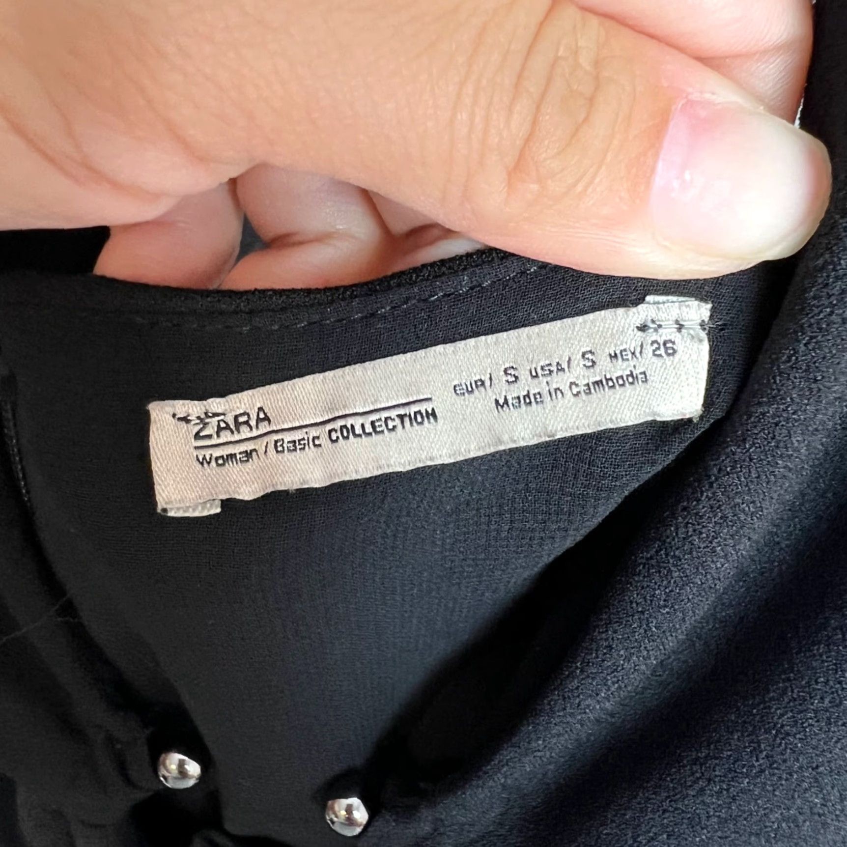 Zara Zara Womens Basic Collection Black Halter Dress Size Small Polyester Size S / US 4 / IT 40 - 3 Thumbnail