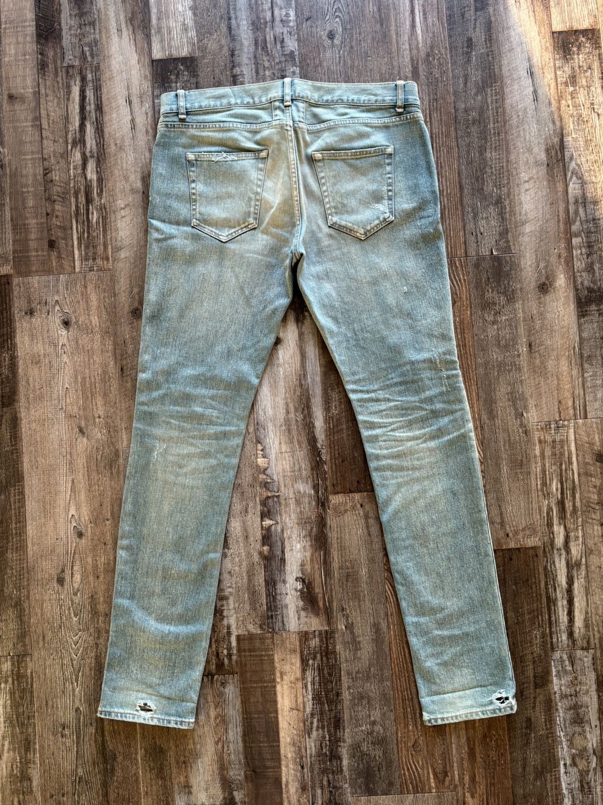 Saint Laurent Paris Saint Laurent Paris D02 Crash Denim Size US 33 - 5 Thumbnail