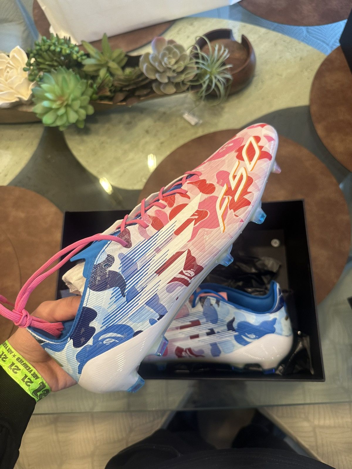 Adidas × Bape adidas F50 Elite FG Bape Multi Camo cleats Size US 12 / EU 45 - 2 Thumbnail