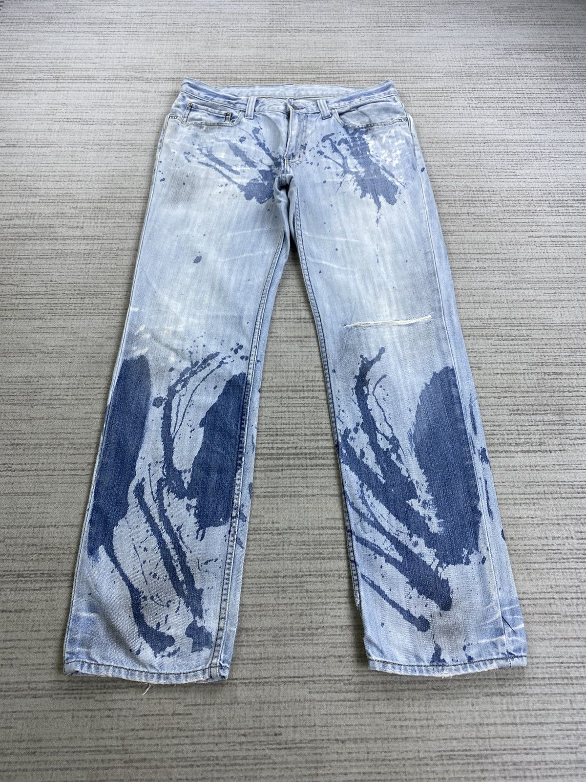 Takeo Kikuchi Vintage Takeo Kikuchi Bleach Splatter Paint Denim Pants Size US 32 / EU 48 - 1 Thumbnail