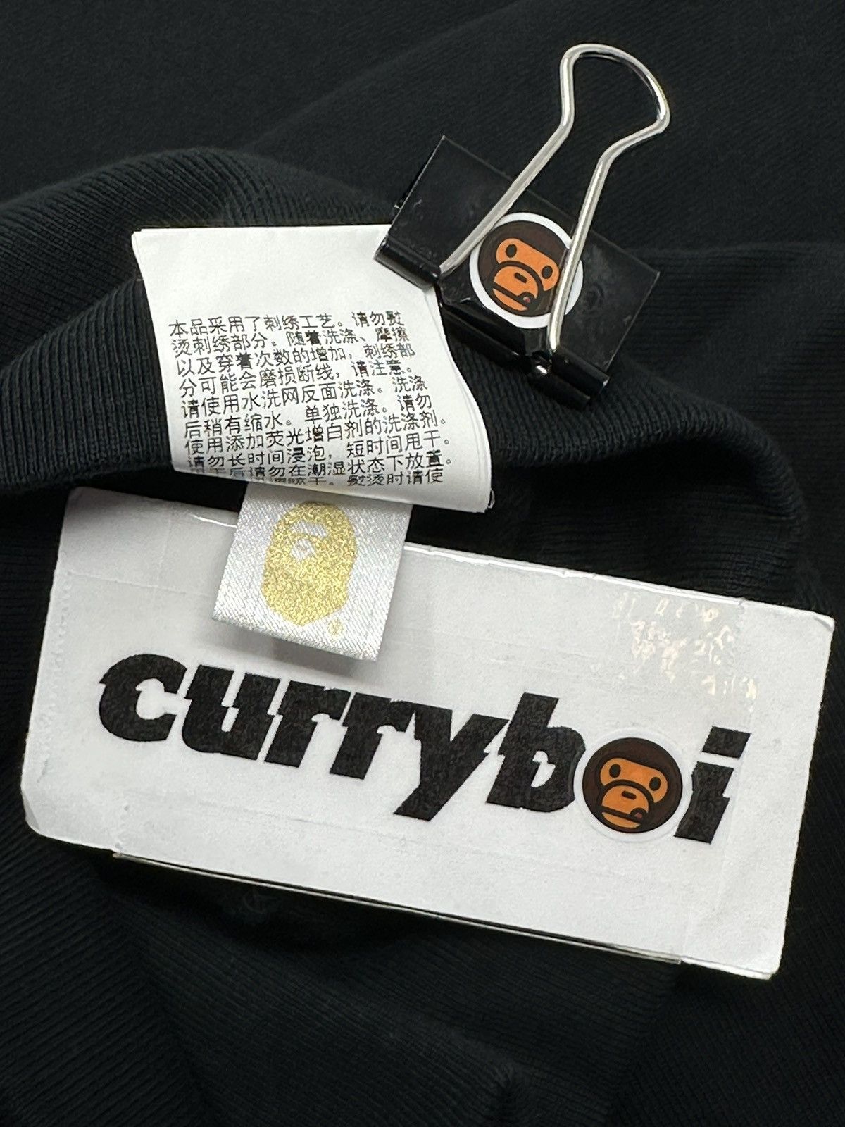 Bape SALE🔥BAPE Embroidery Loose Fit Pullover Hoodie Black Size US XL / EU 56 / 4 - 7 Thumbnail