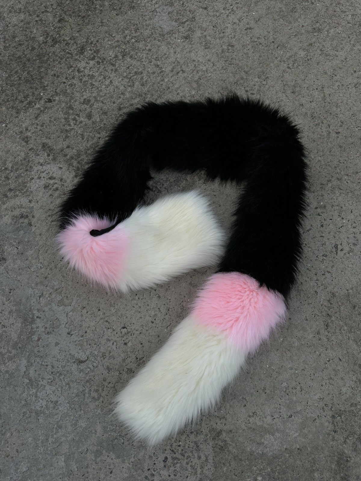 Japanese Brand × Number (N)ine Vintage Japanese Style Scarf Faux Fur Punk Gothic Y2K 00s Size ONE SIZE - 1 Thumbnail