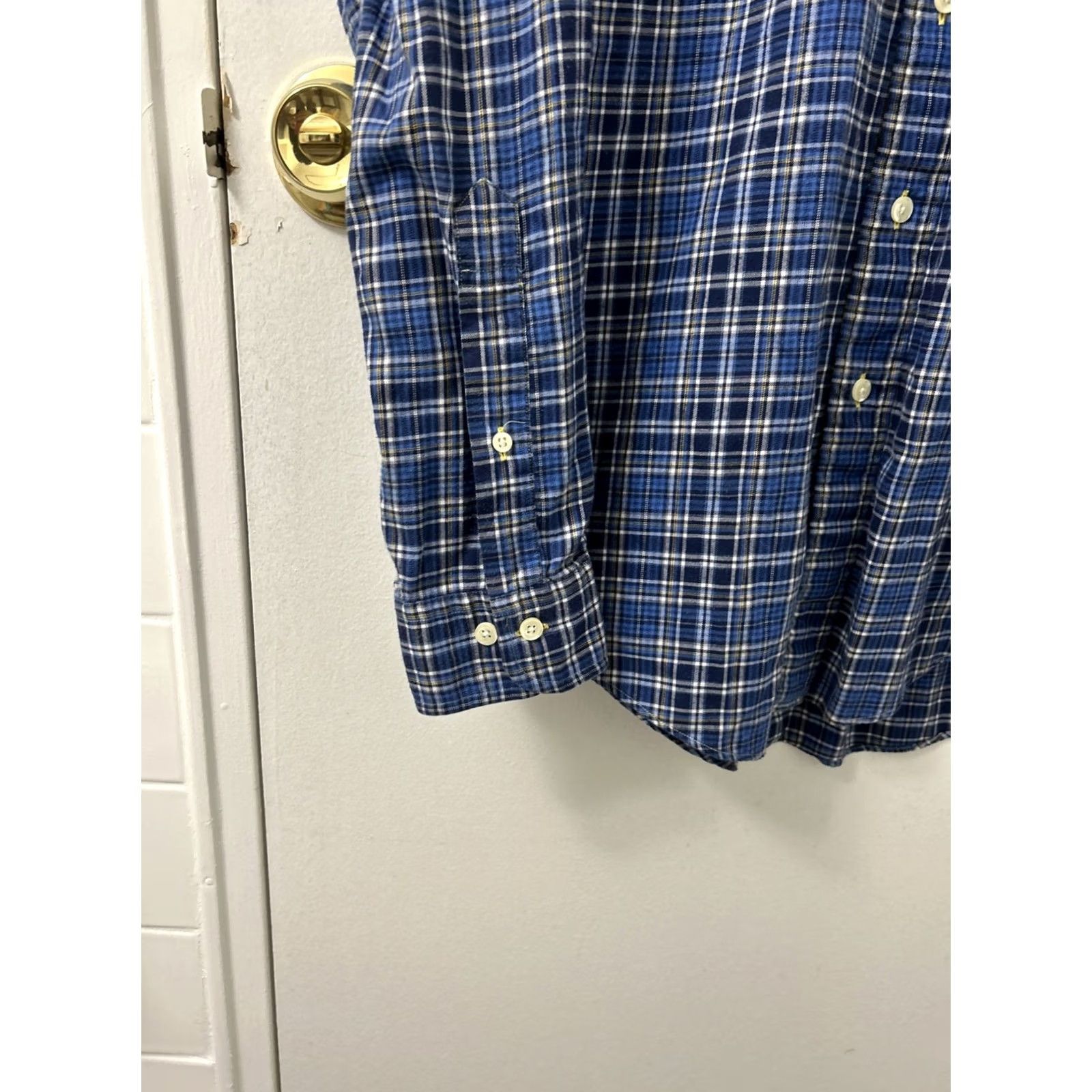 Brooks Brothers Brooks Brothers 346 Original Polo Shirt Mens M Blue Plaid Slim Button Down L/S Dress Shirt Size US M / EU 48-50 / 2 - 7 Thumbnail