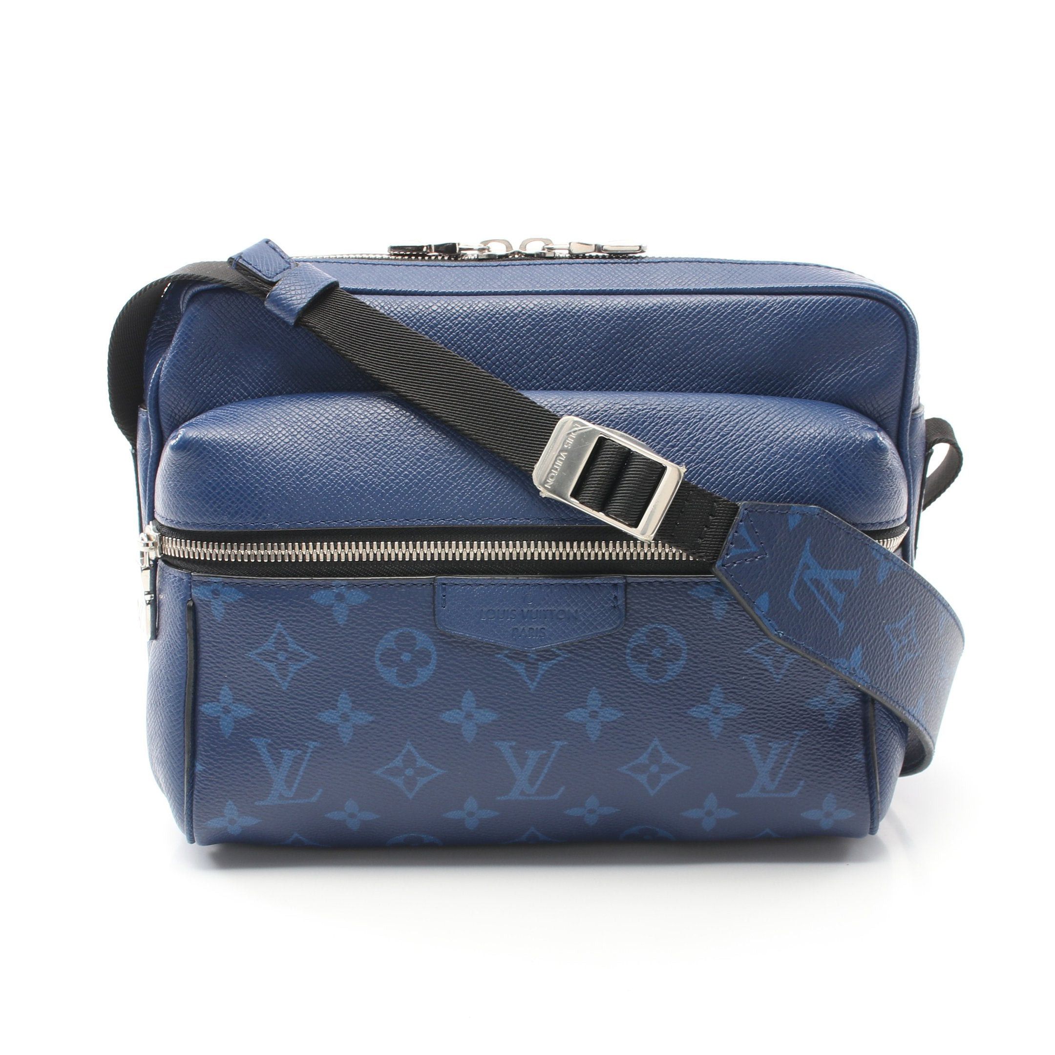 Louis Vuitton Louis Vuitton Outdoor Messenger Pm Taigarama Cobalt Shoulder Bag Leather Blue Size ONE SIZE - 1 Thumbnail