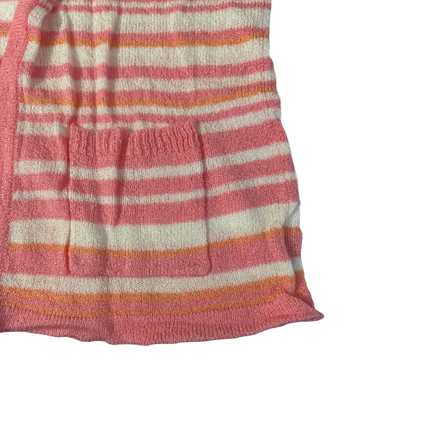 Other White Stag Women’s Pink & White Open Front Cardigan LG 12/14 Size L / US 10 / IT 46 - 5 Thumbnail